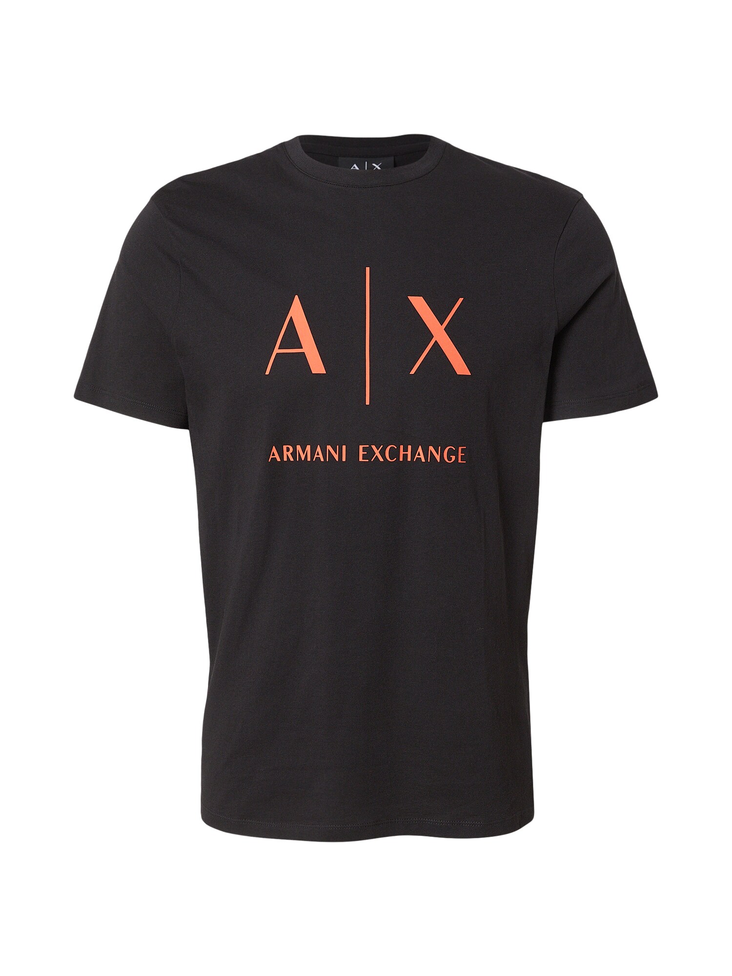ARMANI EXCHANGE Tricou  portocaliu / negru