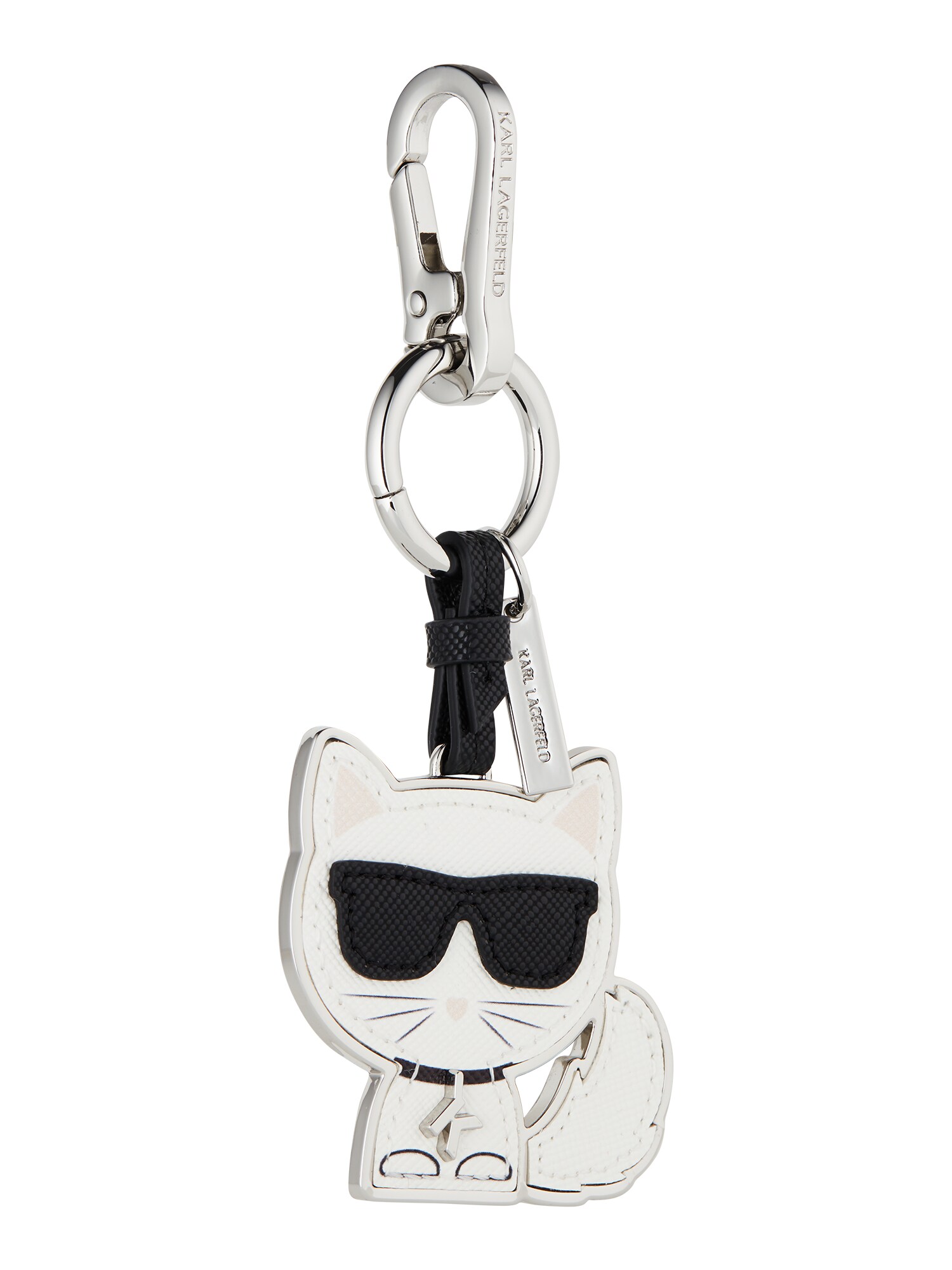 Karl Lagerfeld Raktų laikiklis  balta / juoda / sidabrinė