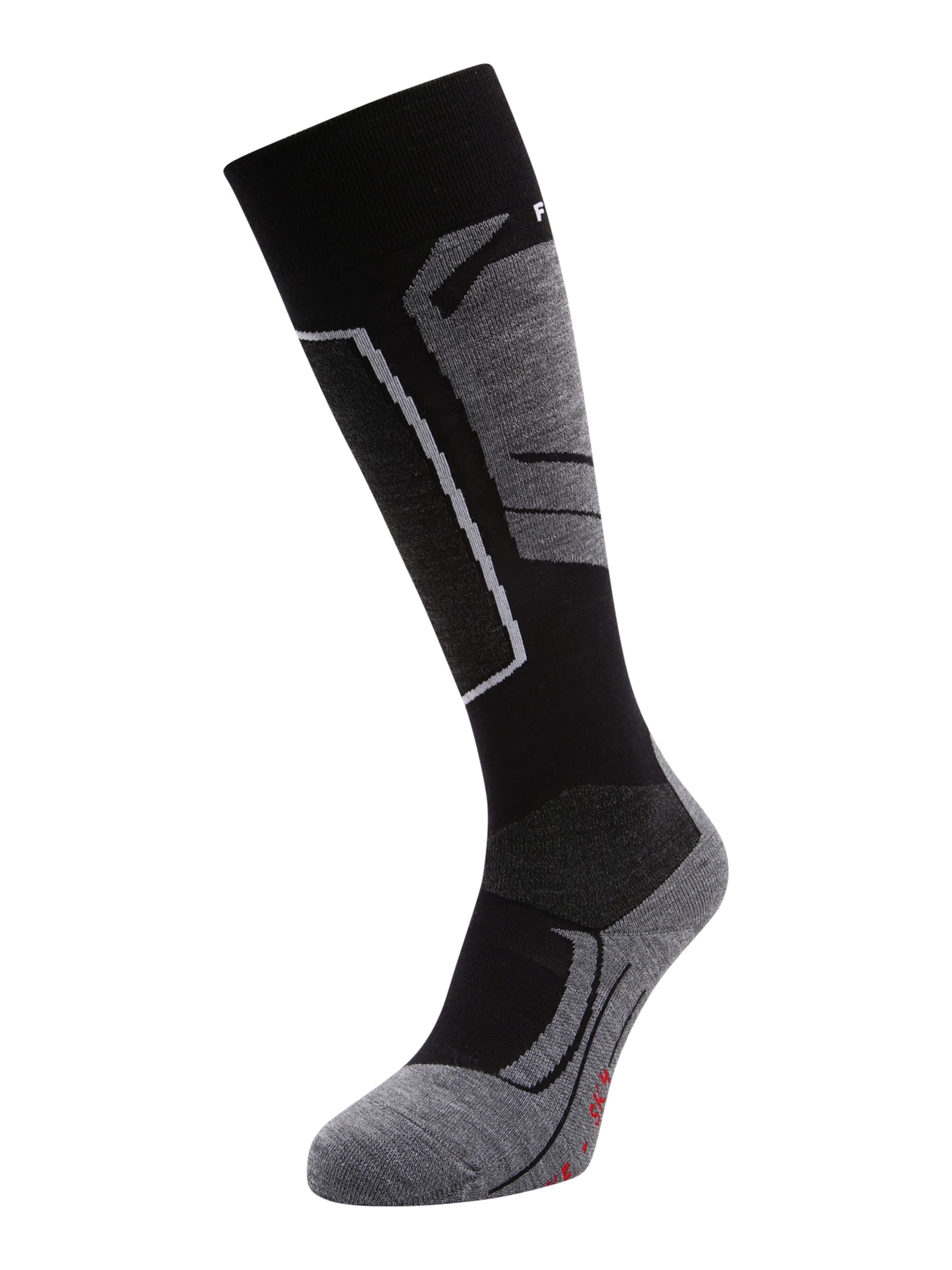 FALKE Sportsockor ljusgrå / svart strumpor dam