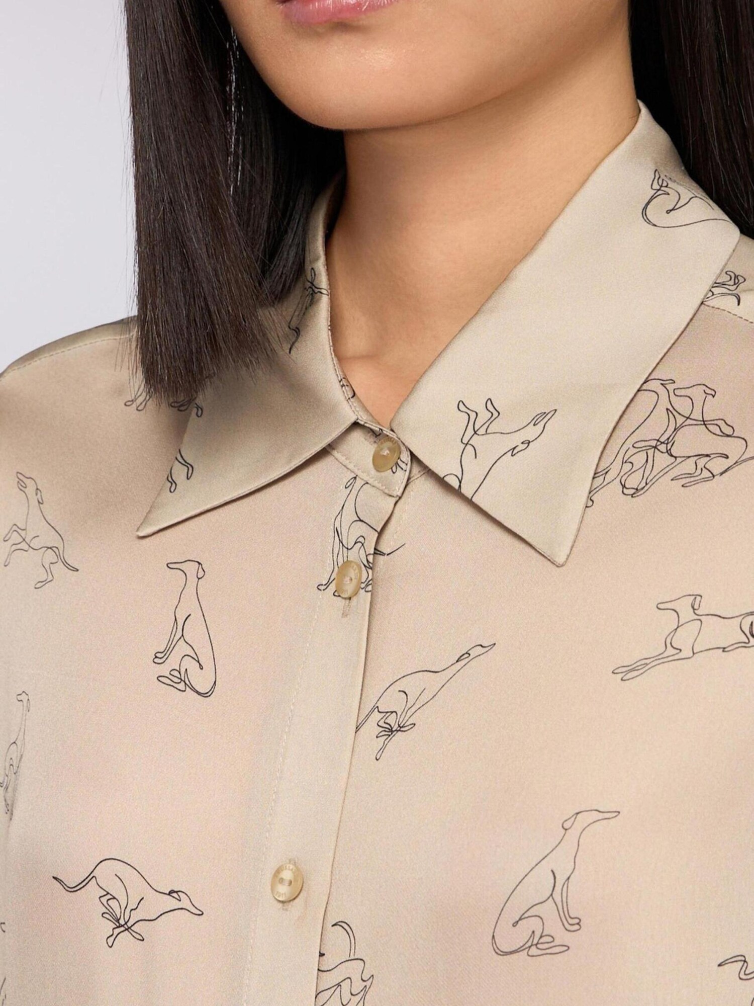 Trussardi Blusa  crema – imagen 4