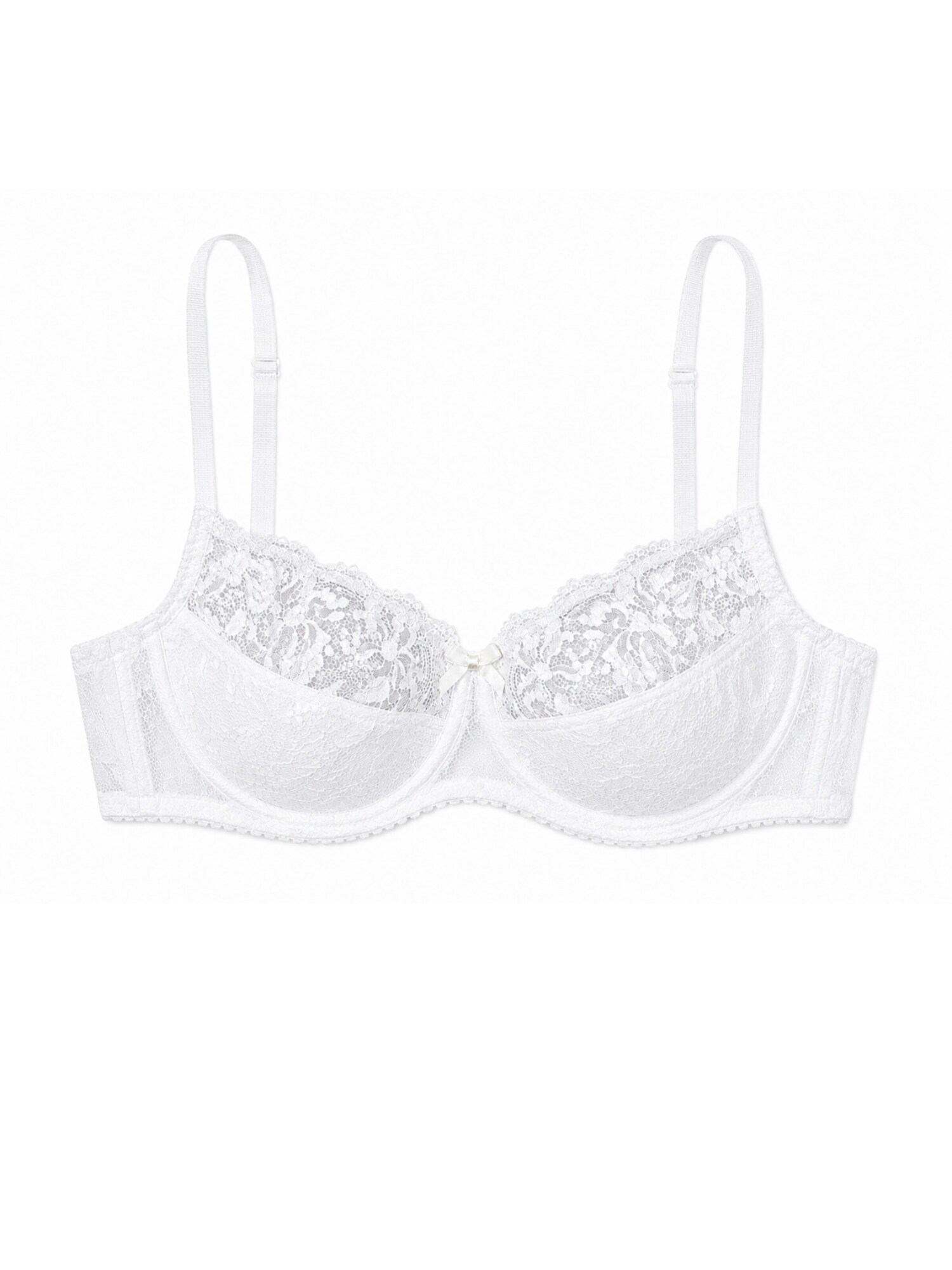 Milenka Bh Milenka - Lace Bra - Half Padded - White