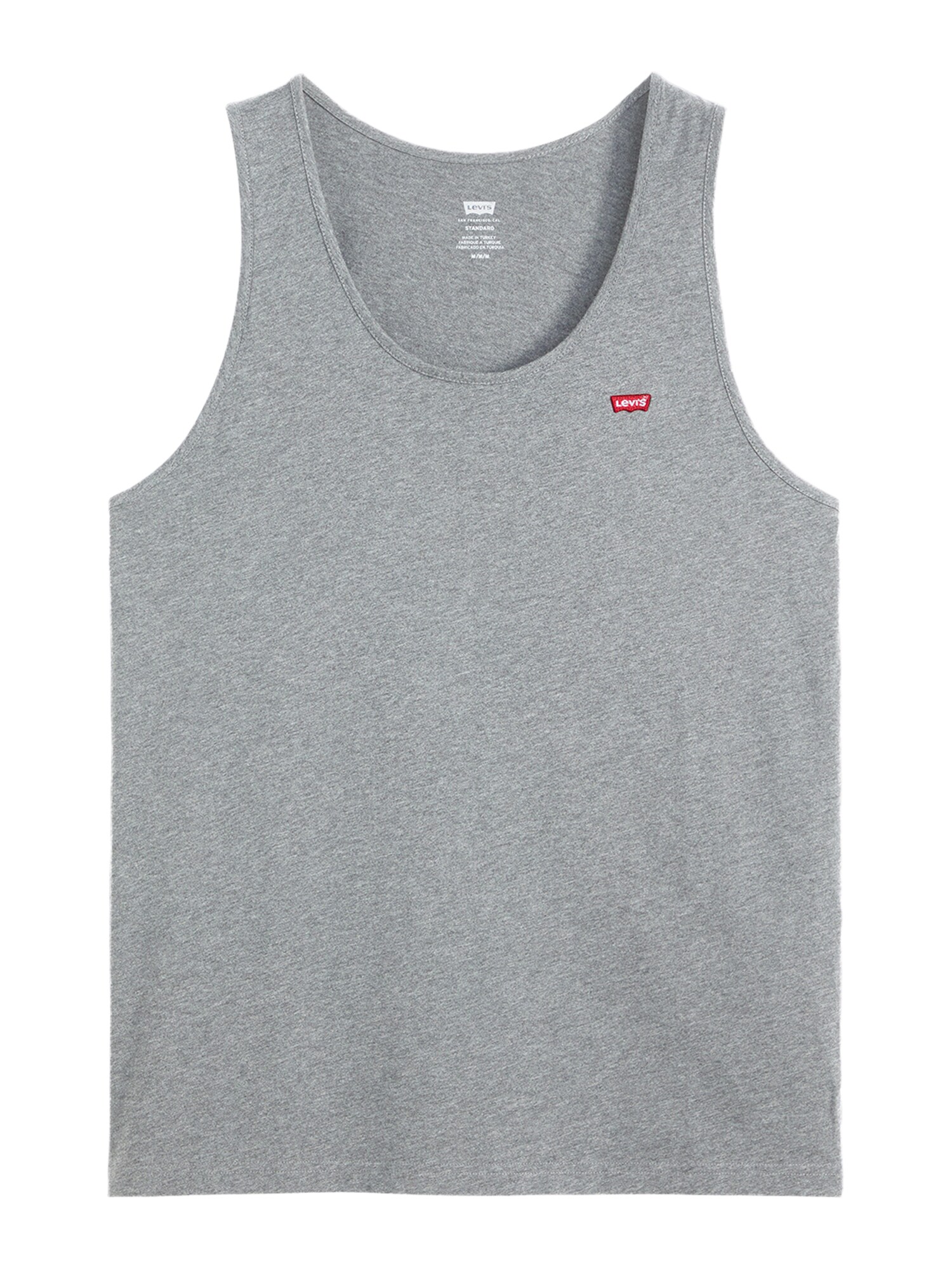 LEVI'S ® Tricou 'Housemark Tank Top'  gri deschis / sângeriu / alb