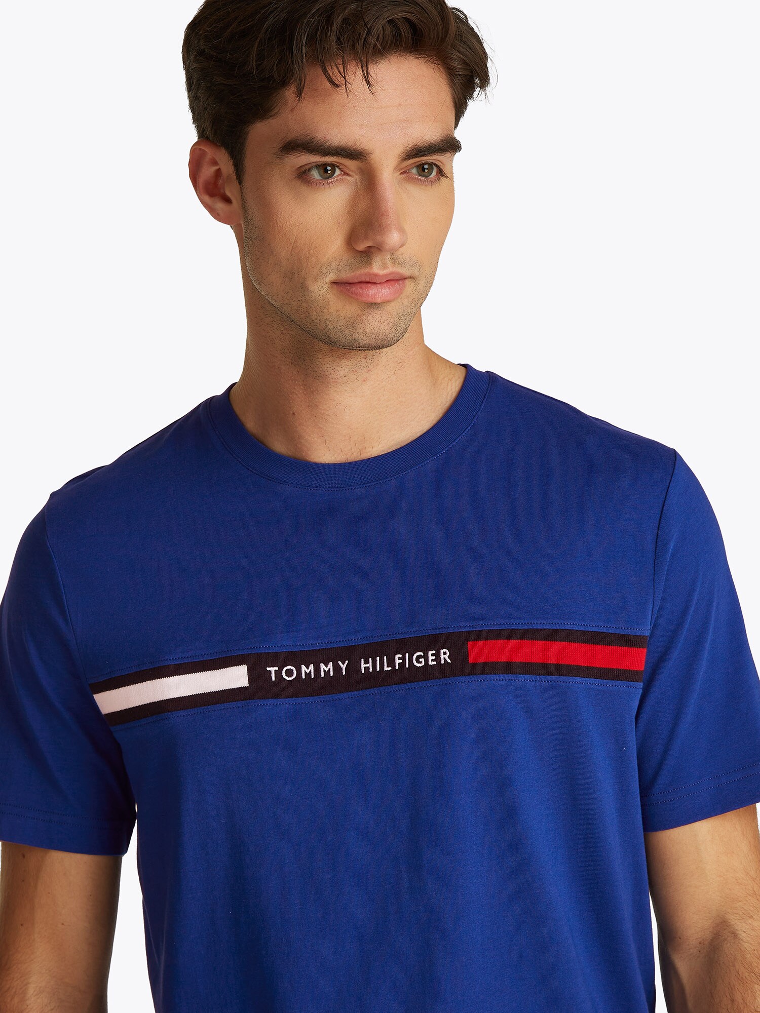 TOMMY HILFIGER Tričko tmavomodrá / červená / čierna / biela (obrázok 6)