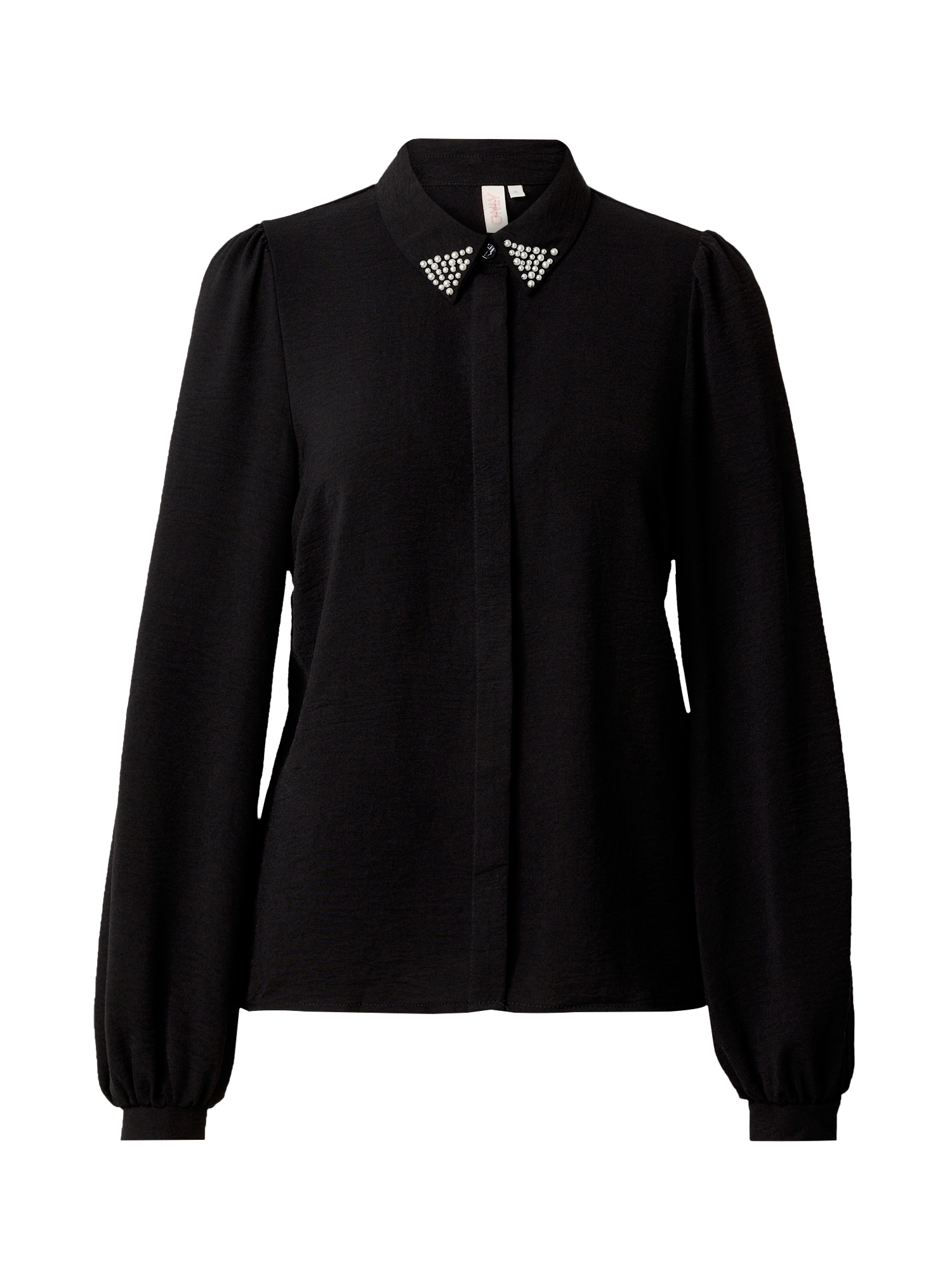 ONLY Bluză ONLMette negru / alb perlat