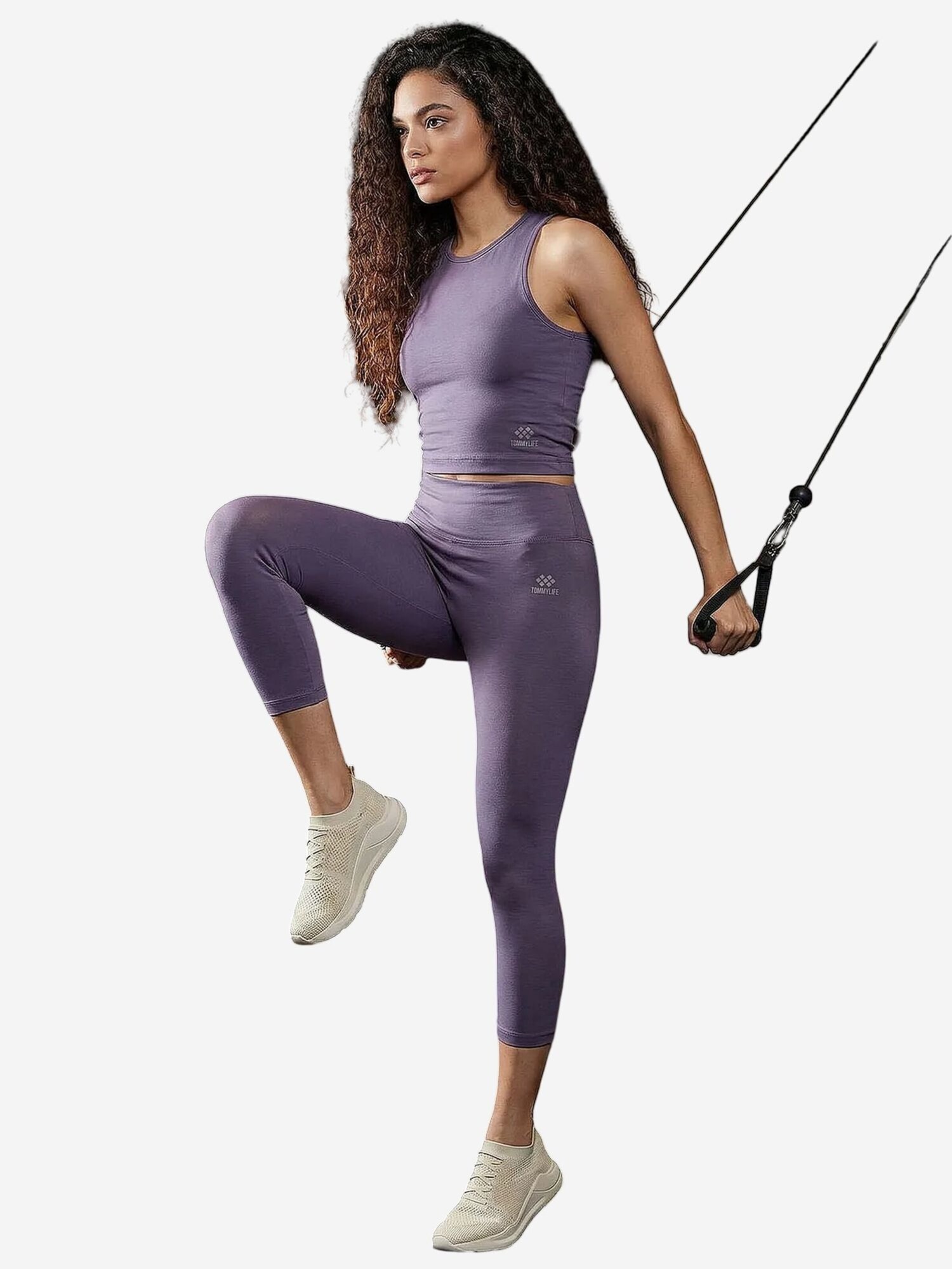 Tommy Life Odjeća za vježbanje 'Aktive Sets' sivkasto ljubičasta (mauve)