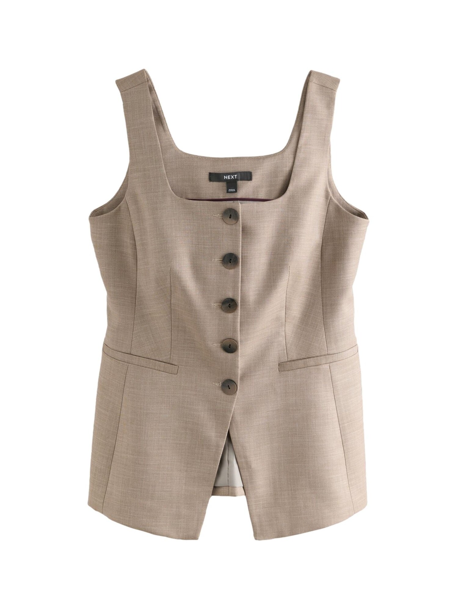 Next Vestă de costum  bej închis