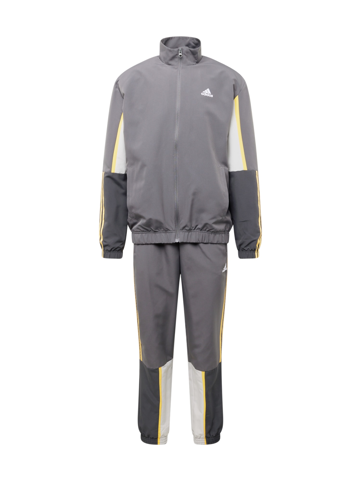 ADIDAS SPORTSWEAR Облекло за трениране  жълто / сиво / тъмносиво / бяло