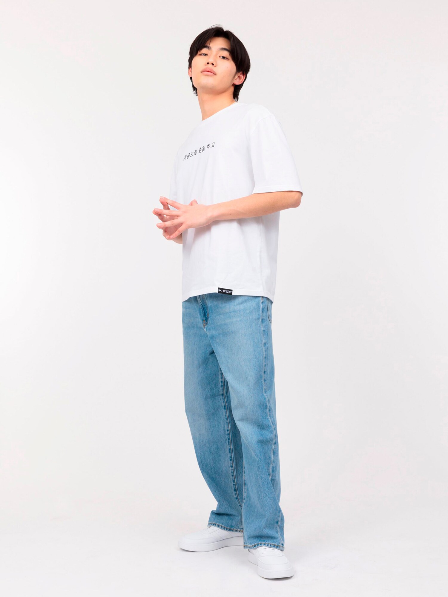 K-pop Camiseta 'Oversize' blanco – imagen 3