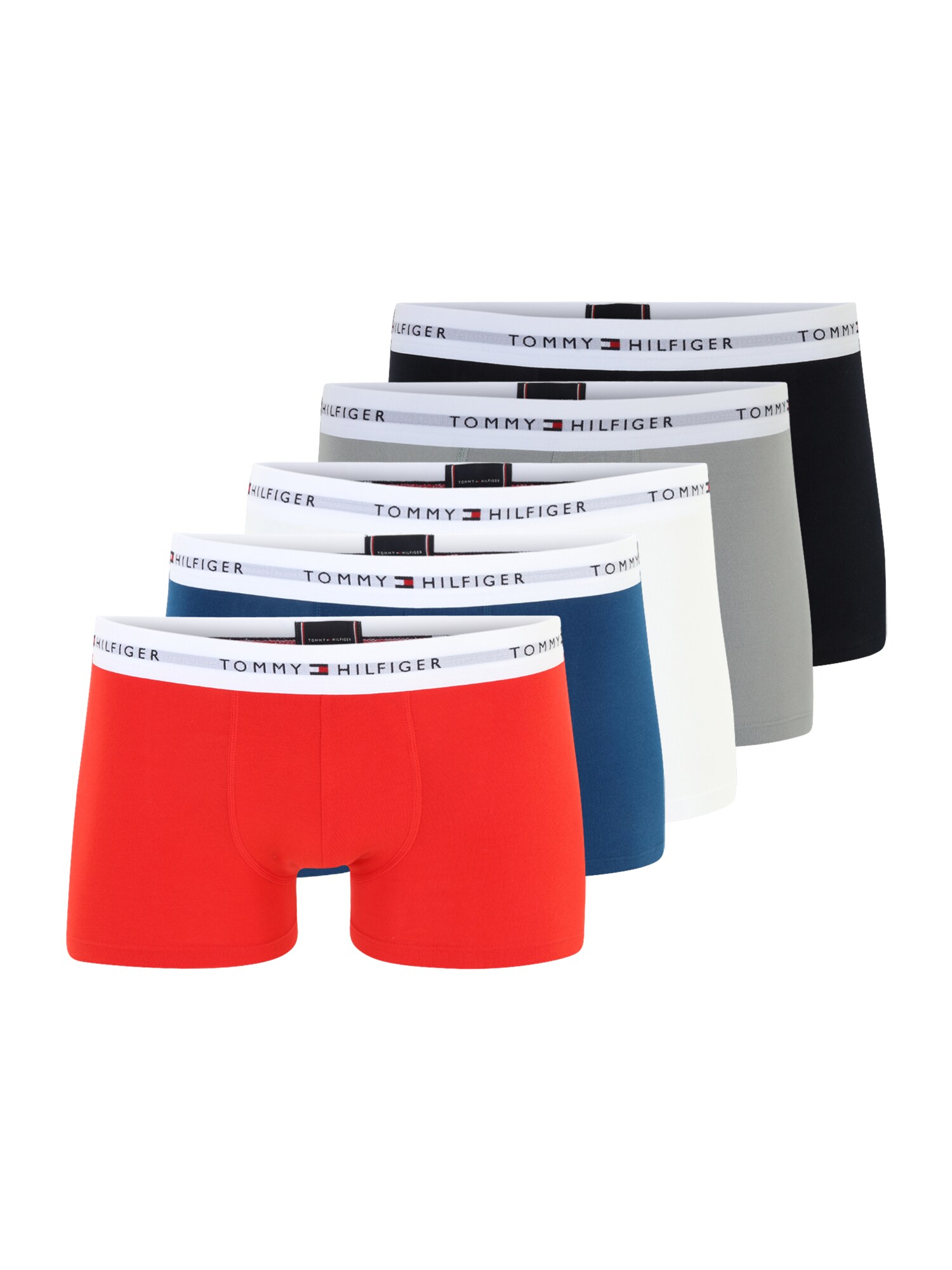 Tommy Hilfiger Underwear Boxerky  námornícka modrá / sivá melírovaná / oranžovo červená / biela