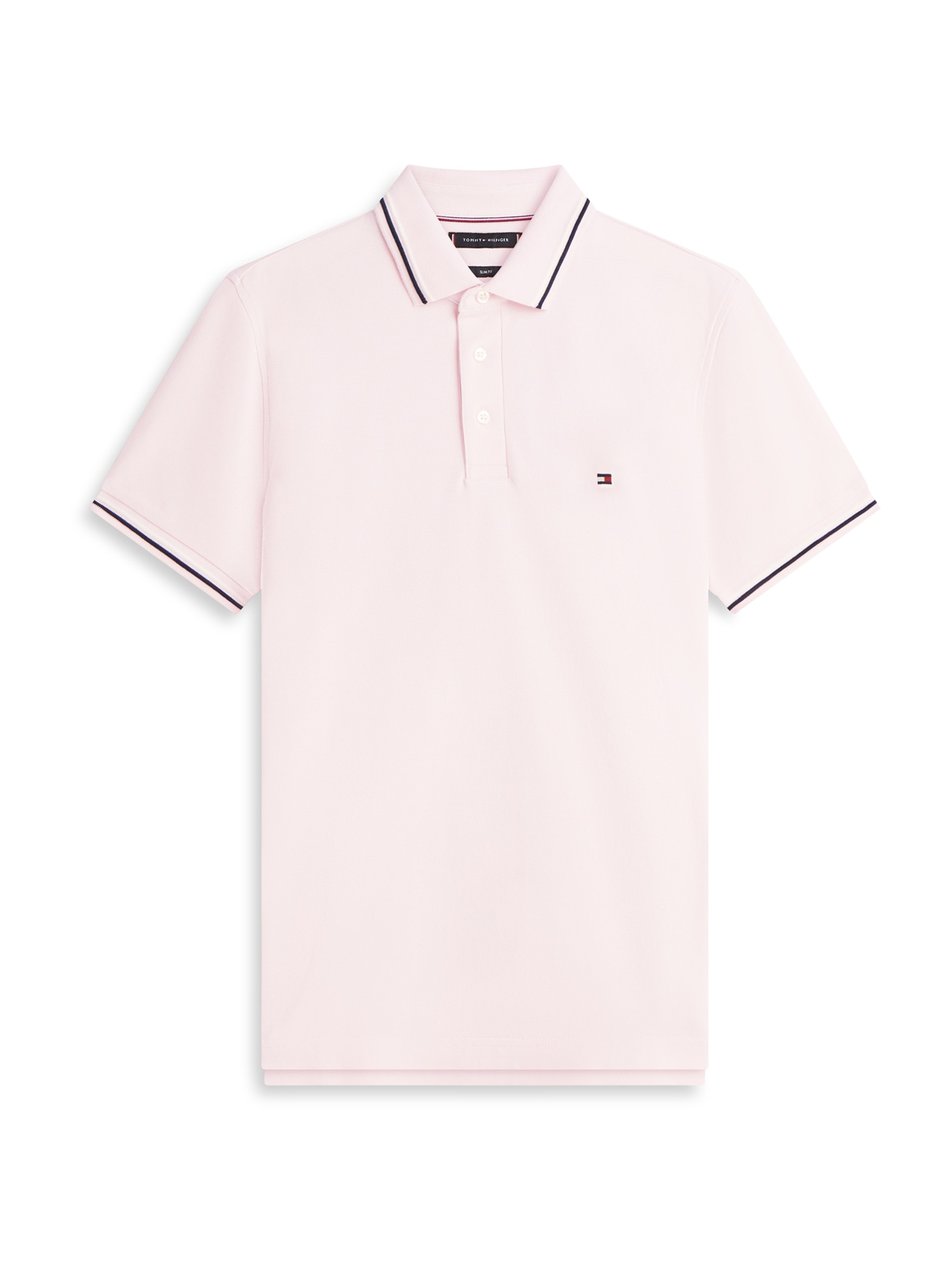 TOMMY HILFIGER Tricou  roz pastel / roșu / negru / alb