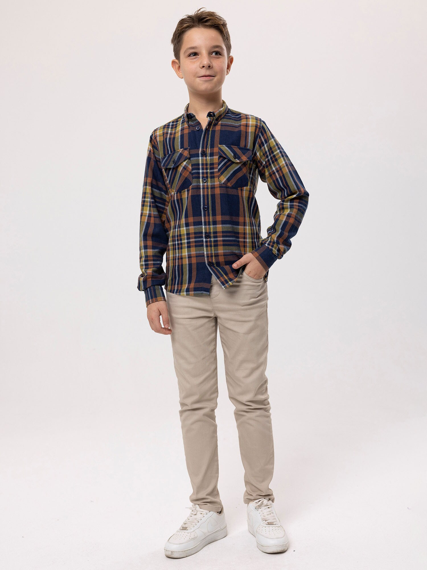 By Diess Collection Póló  tengerészkék / barna / olíva termék 2. képe