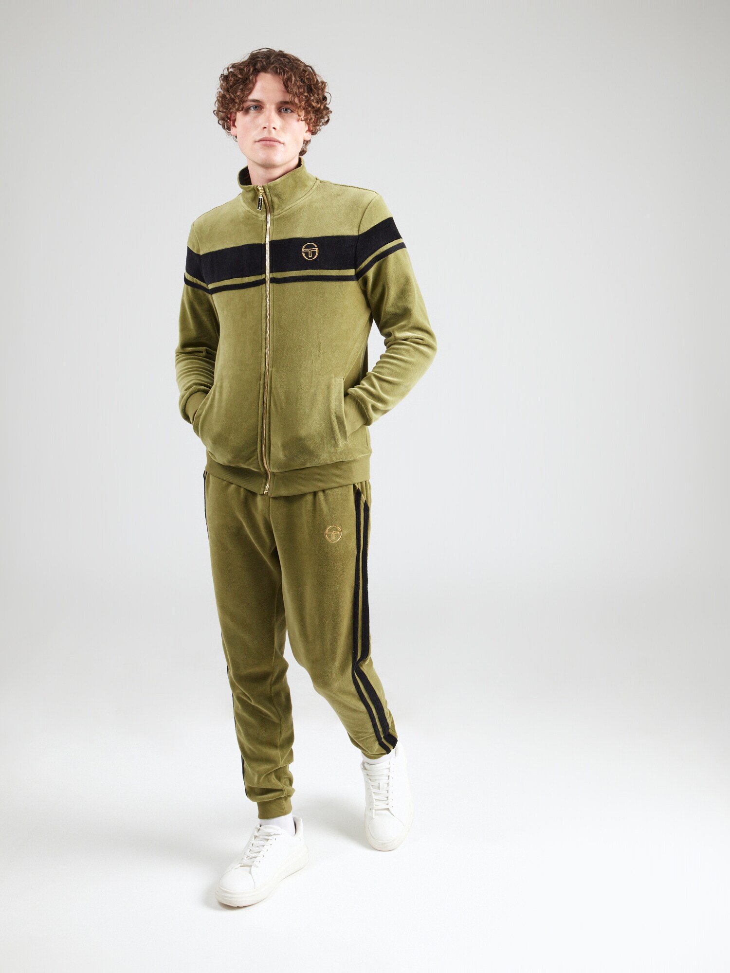 Sergio Tacchini Jogging ruhák 'DAMARINDO'  arany / olíva / fekete termék 2. képe