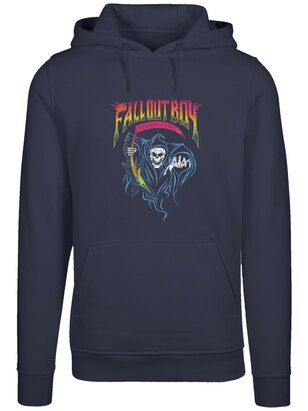 F4NT4STIC Sweatshirt ‘Fall Out Boy Rock And Roll Reaper’ Donkerblauw / Gemengde kleuren