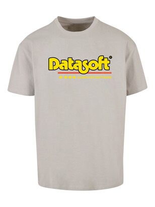 F4NT4STIC Shirt ‘DATASOFT Logo yellow Retro Gaming SEVENSQUARED’ Grijs / Gemengde kleuren