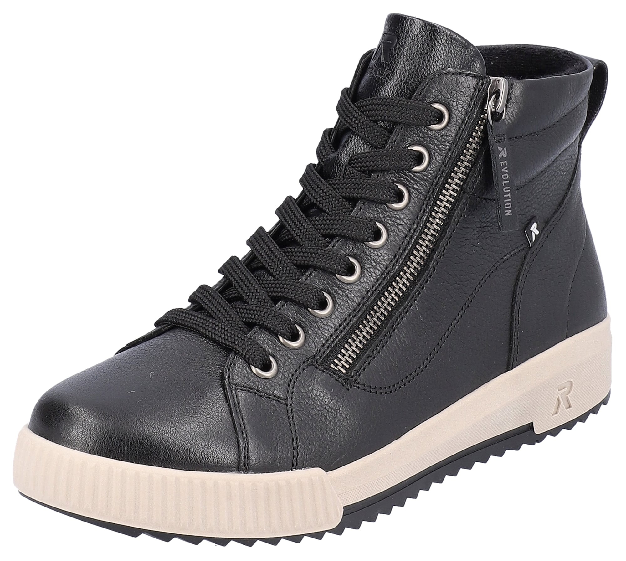 Rieker Sport Sneaker înalt  negru