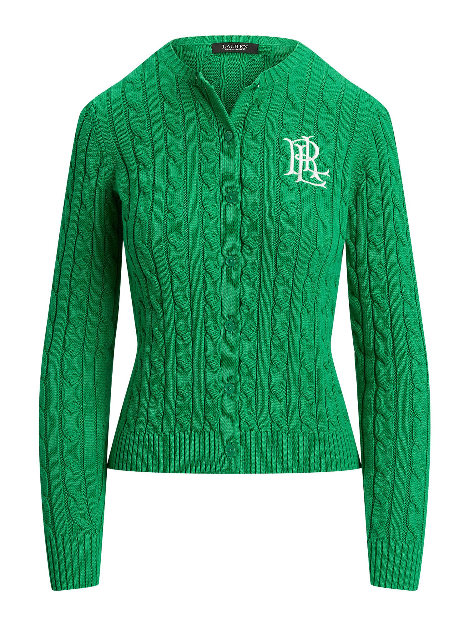 Lauren Ralph Lauren Geacă tricotată  verde / alb