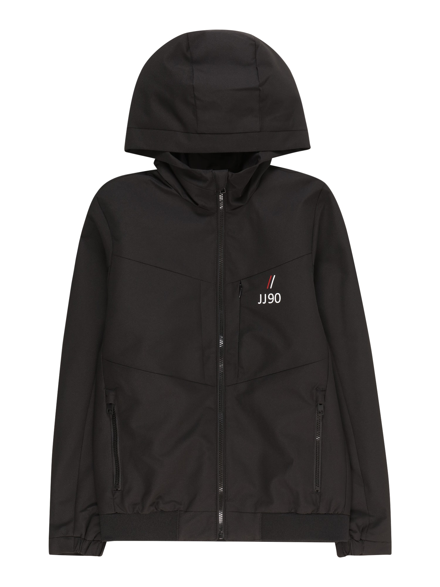 Jack & Jones Junior Demisezoninė striukė 'Nap' raudona / juoda / balta