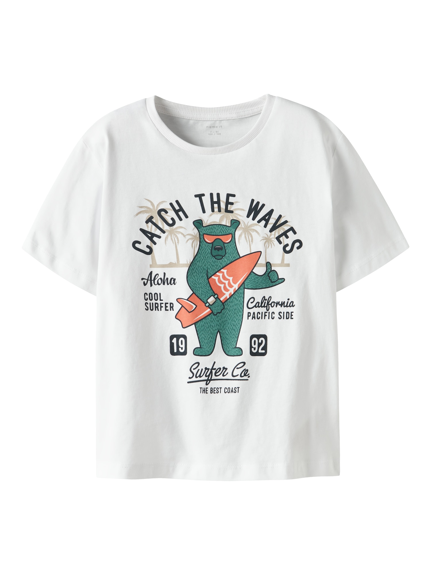 NAME IT Tricou NKMJosh  verde / roșu / negru / alb