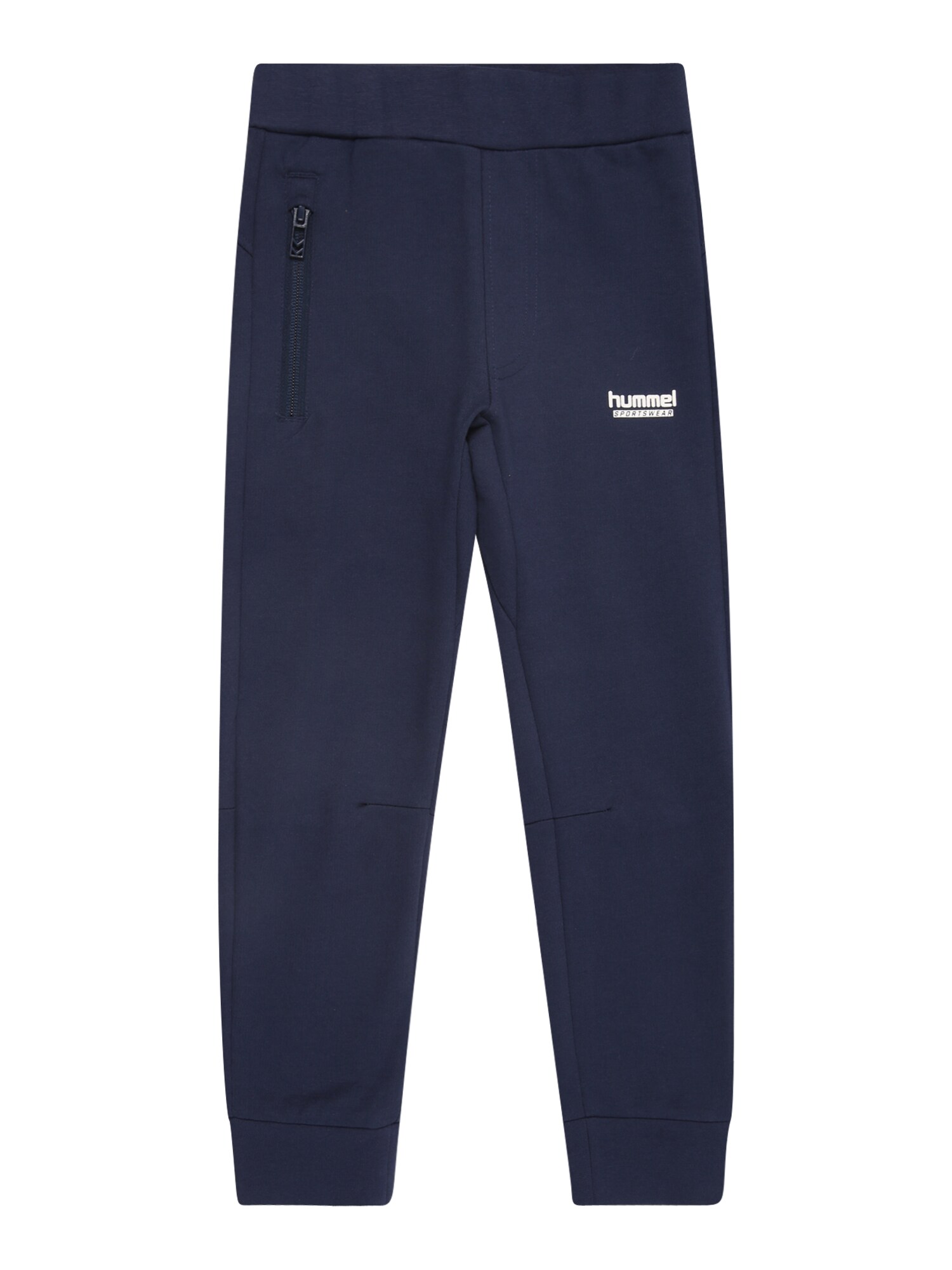 Hummel Pantaloni sport  albastru noapte / alb