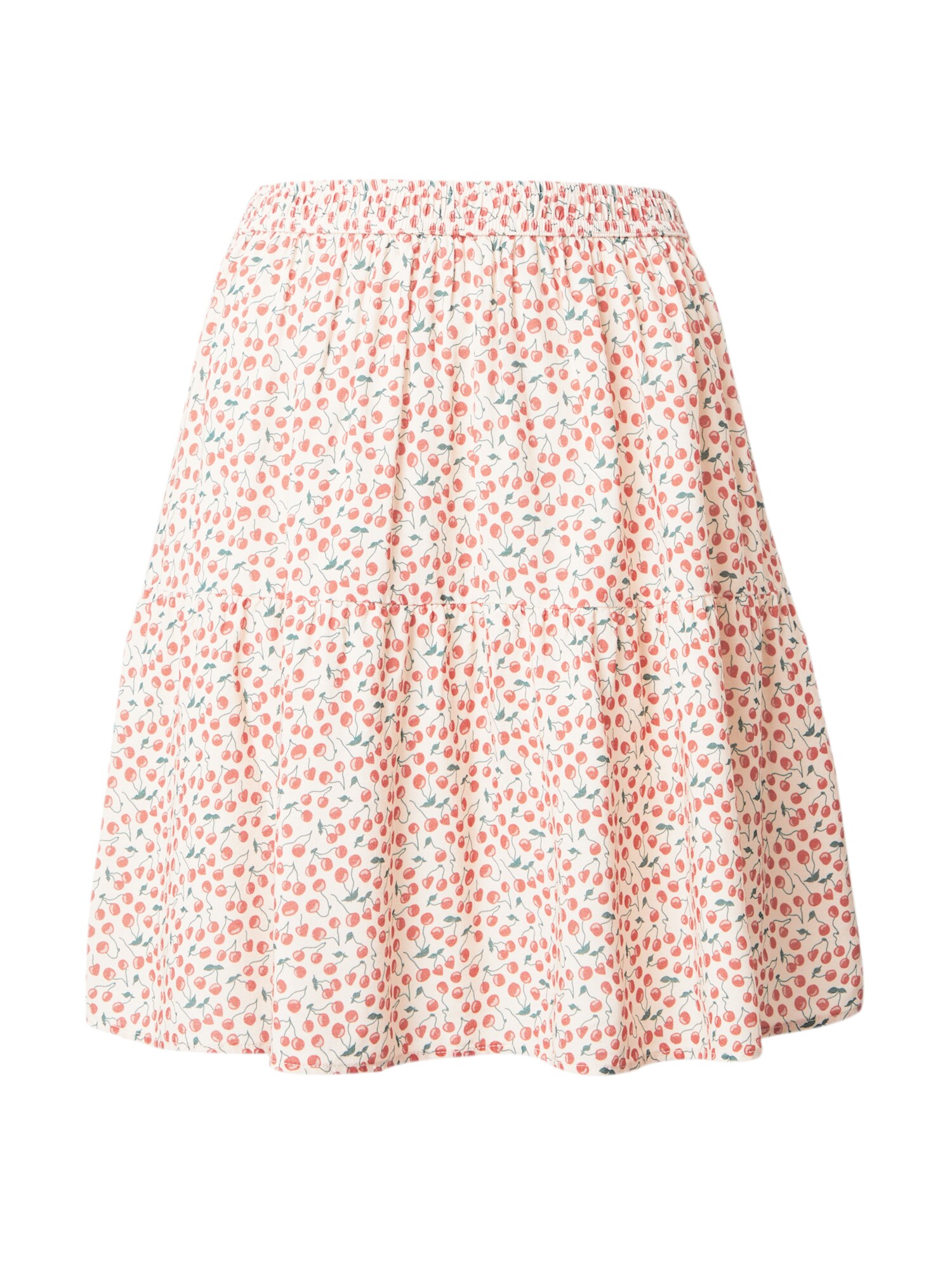 Brava Fabrics Fustă  nisipiu / verde stuf / roșu cranberry