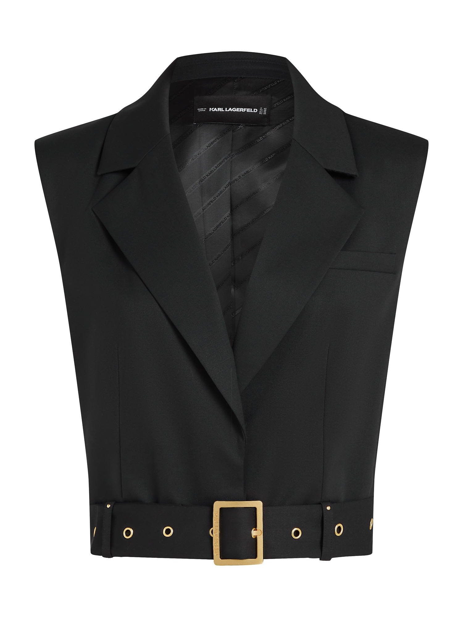 Karl Lagerfeld Anzugweste 'DNA' schwarz