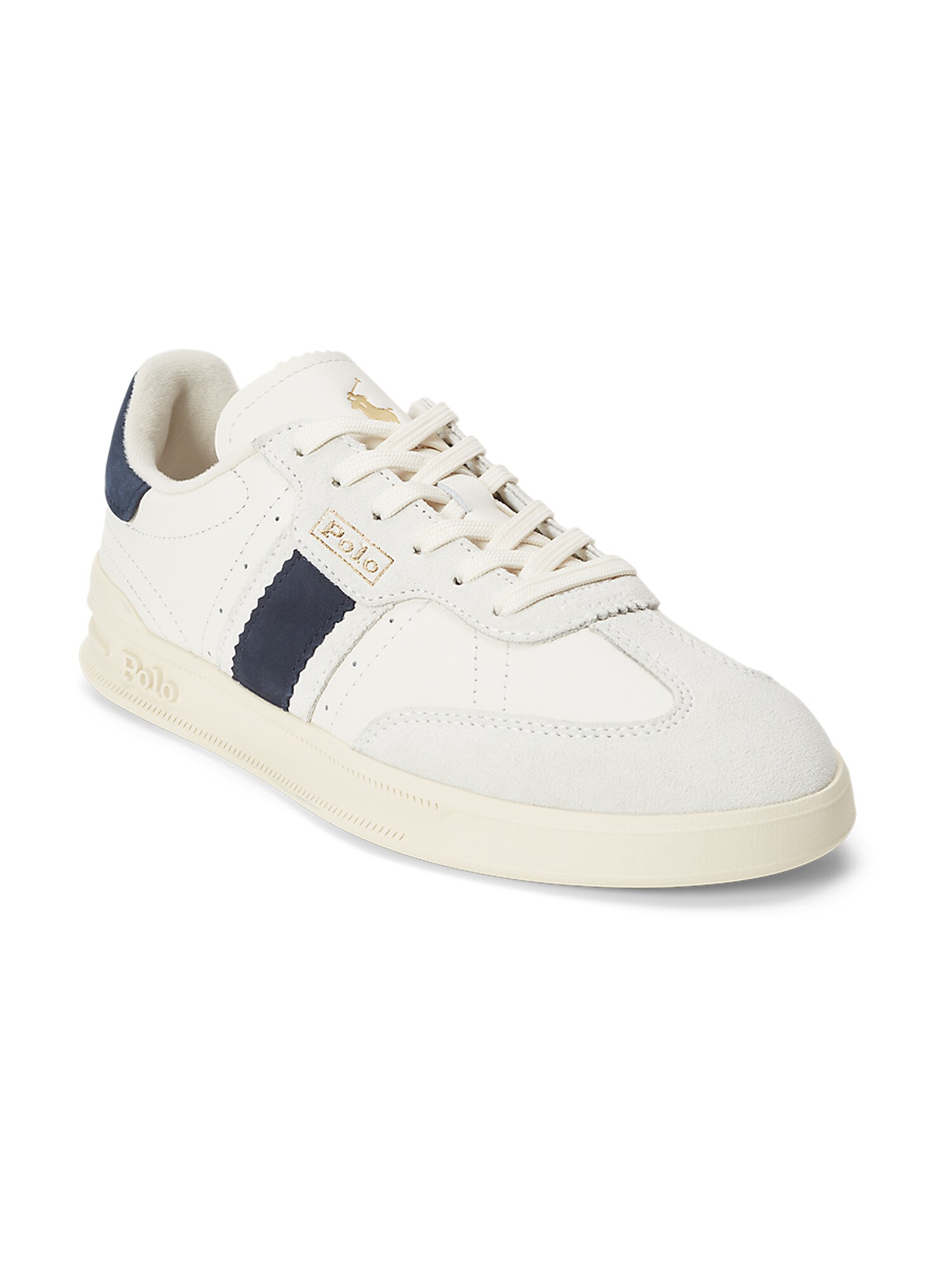 Polo Ralph Lauren Sneaker low HTR AERA  albastru marin / auriu / alb murdar