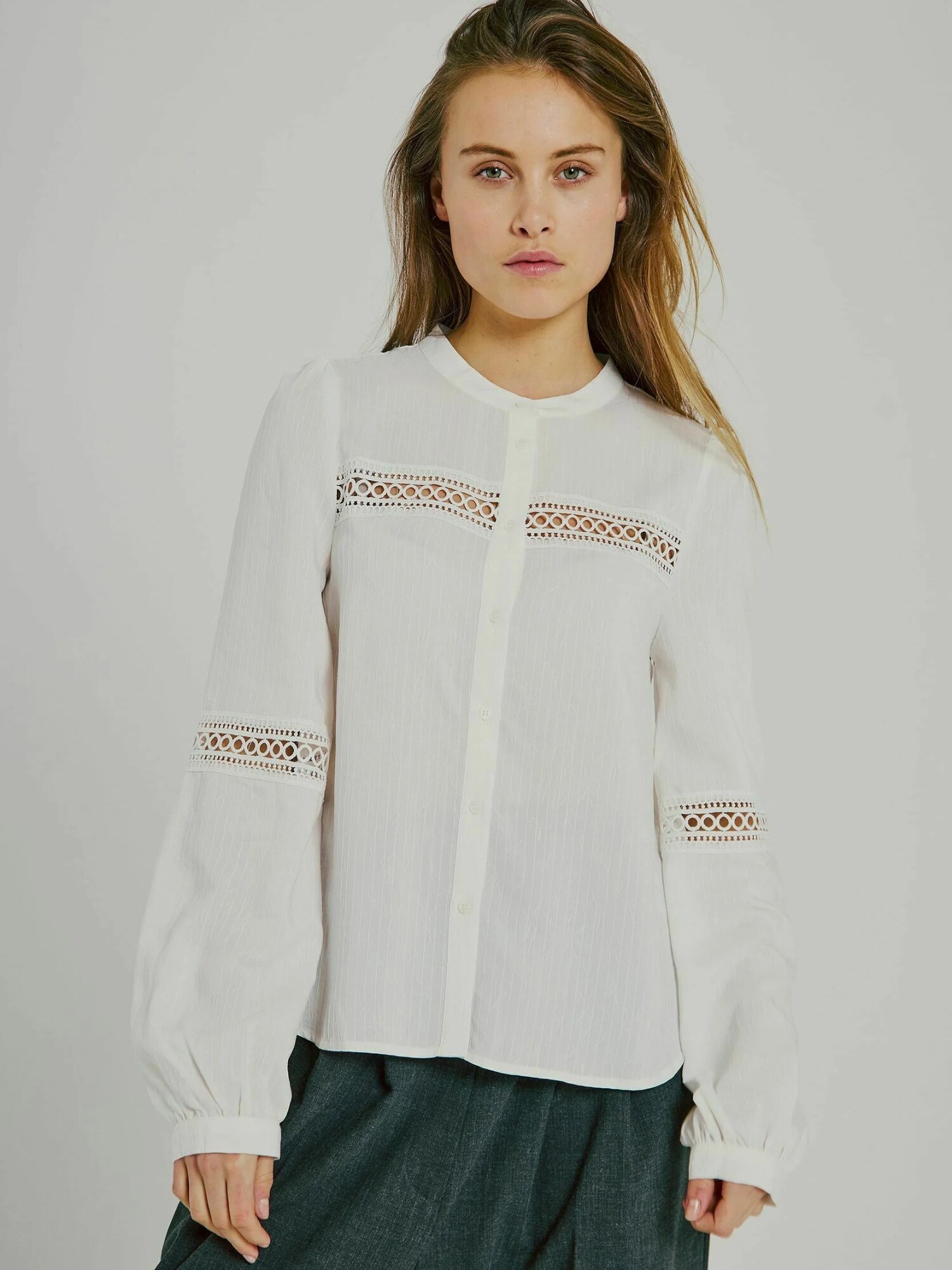 NORR Tricou 'No'  alb
