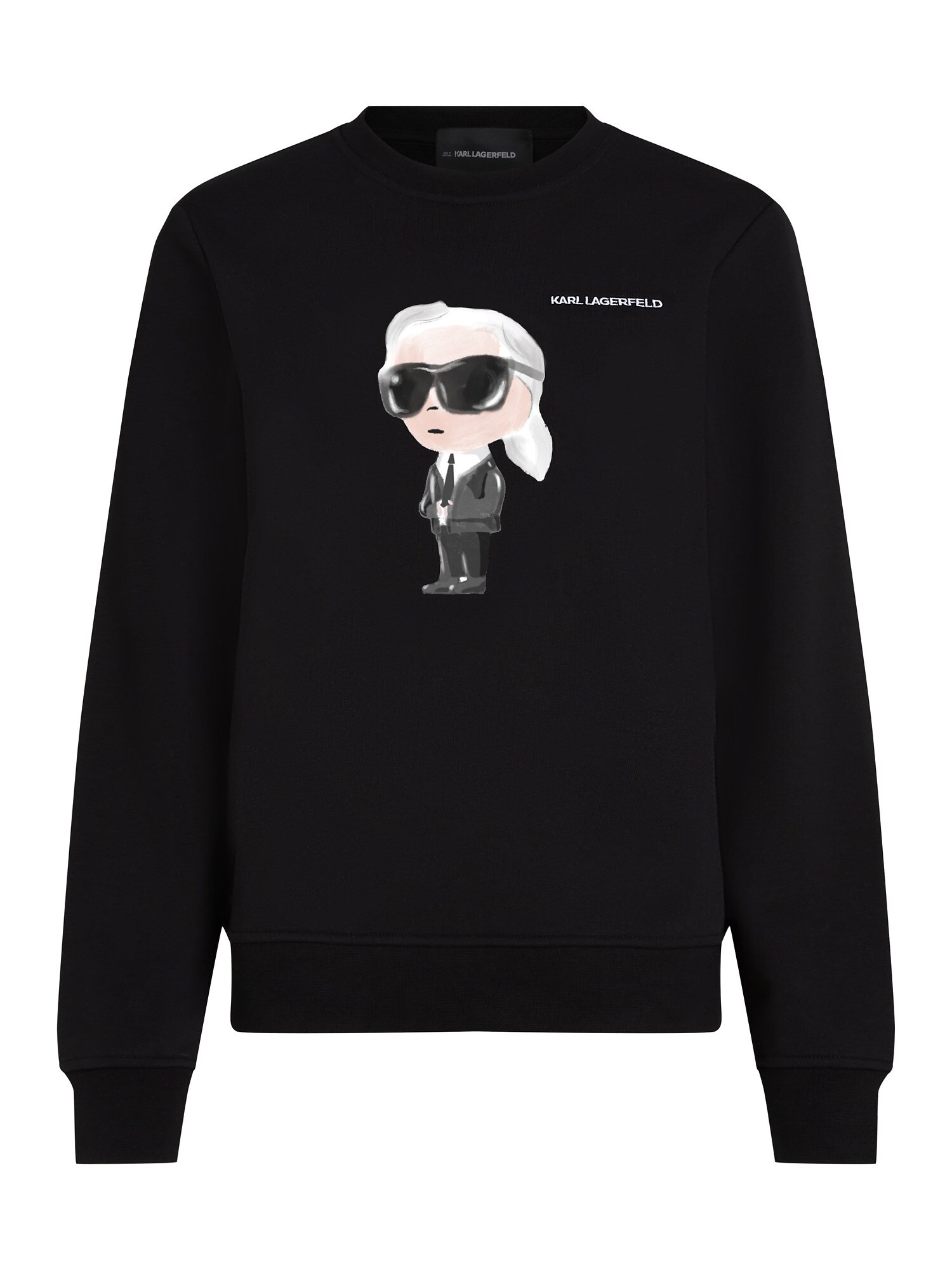 Karl Lagerfeld Bluză de molton Ikon  bej / gri închis / negru / alb