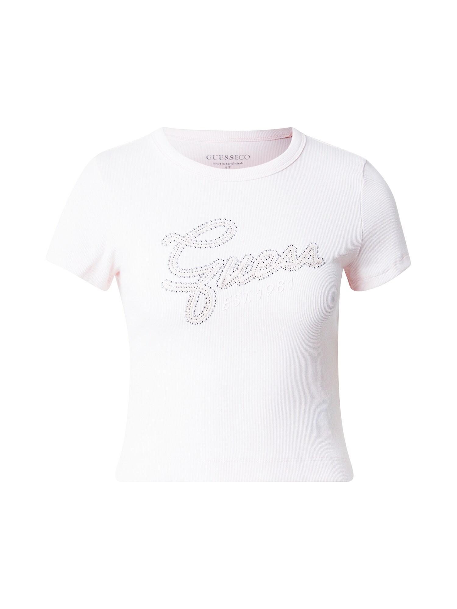 GUESS Tricou  bej / roz pastel