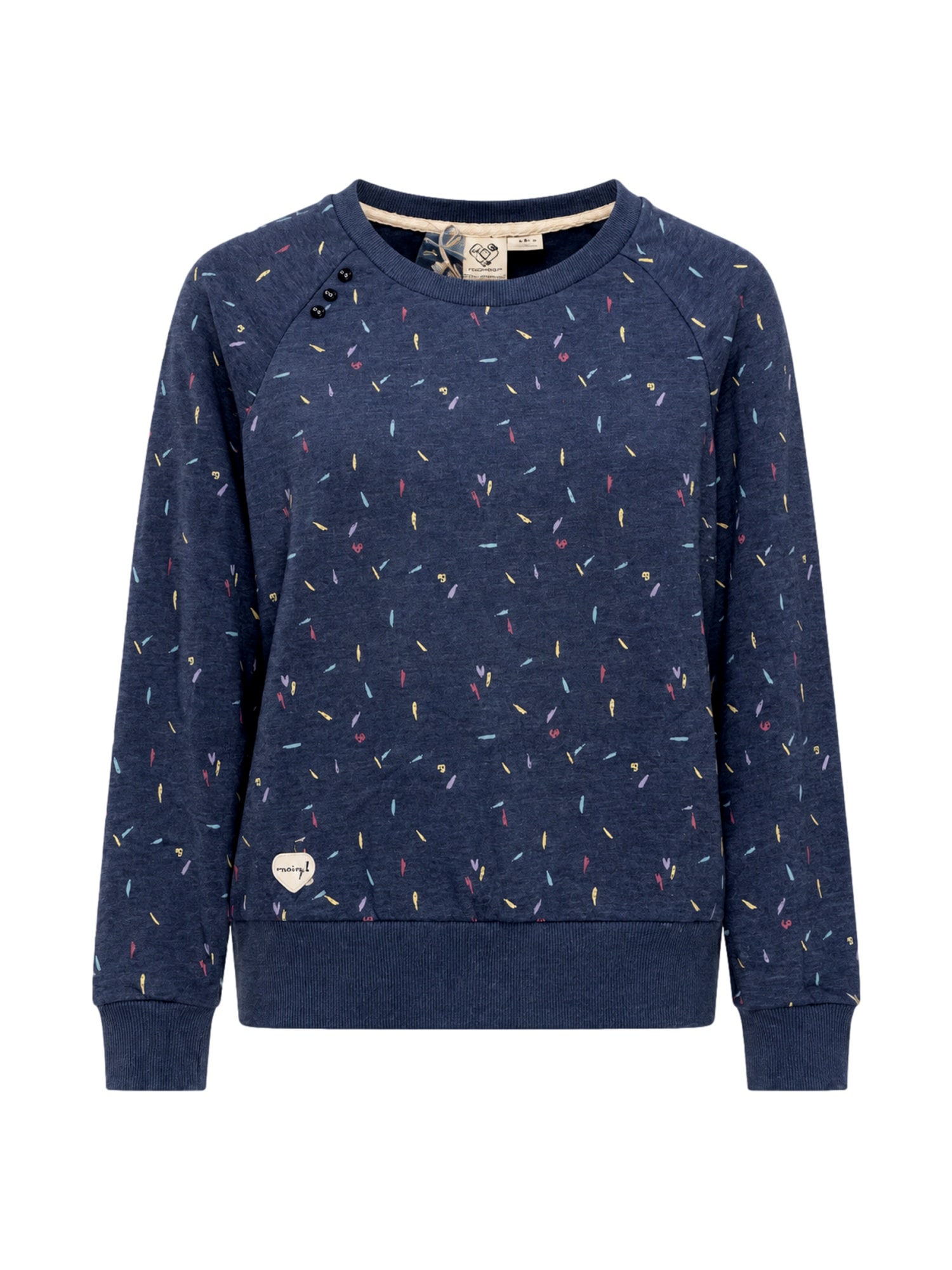 Ragwear Mikina 'Johanka Organic'  svetlomodrá / tmavomodrá / žltá / ružová