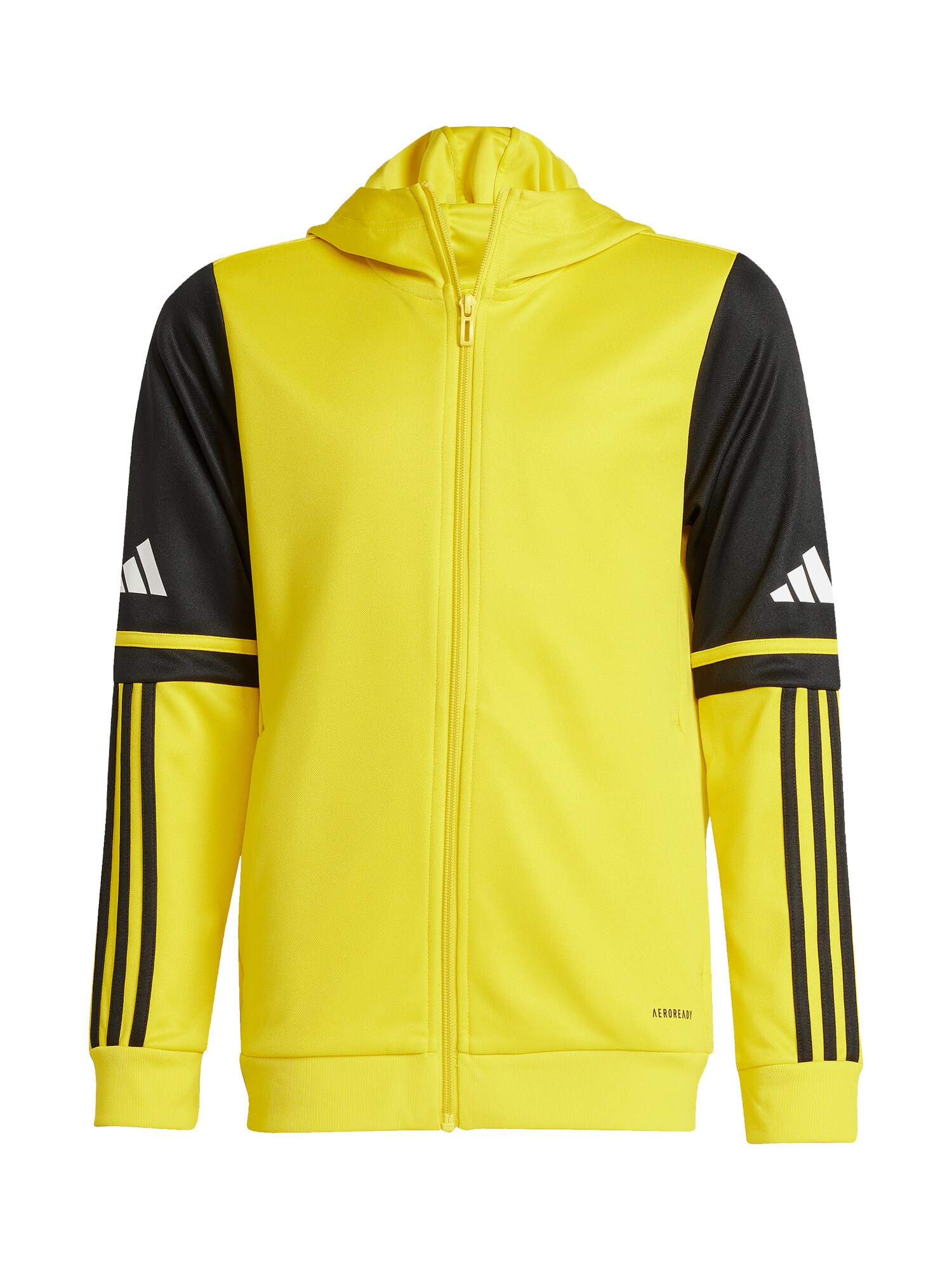 ADIDAS PERFORMANCE Bluză cu fermoar sport  galben / negru / alb