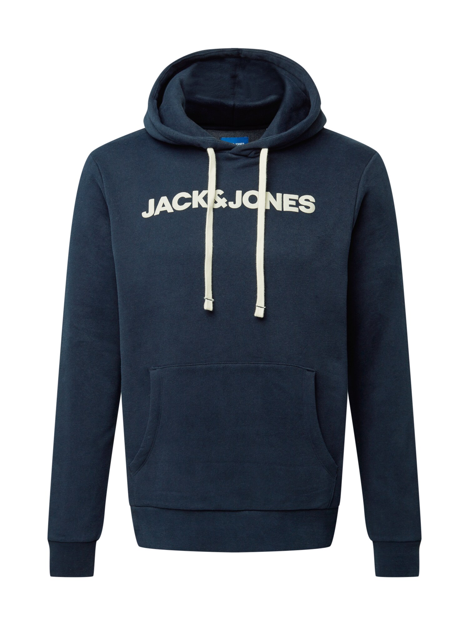 JACK & JONES Megztinis be užsegimo 'HISTORY'  tamsiai mėlyna / balta