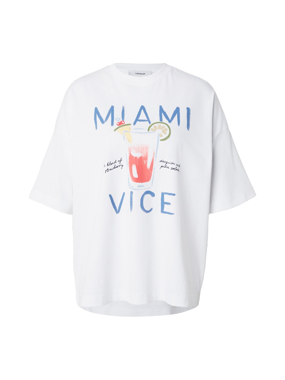 T-shirt 'PREMIUM' safir / grön / pitaya