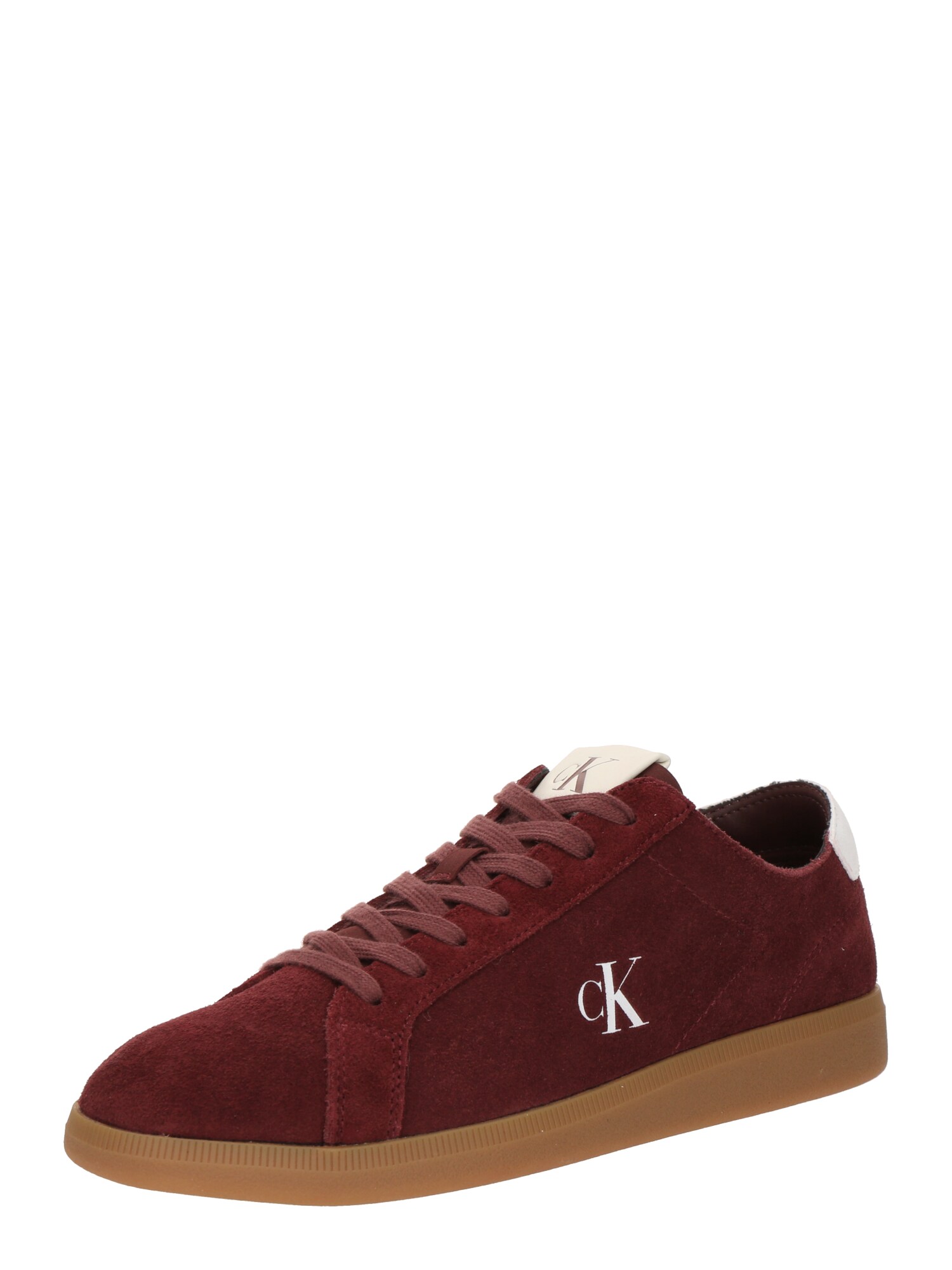 Calvin Klein Jeans Sneaker low  roşu închis / alb
