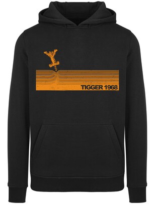 F4NT4STIC Sweatshirt ‘Disney Winnie Puuh Der Bär Tigger 1968’ Oranje / Zwart