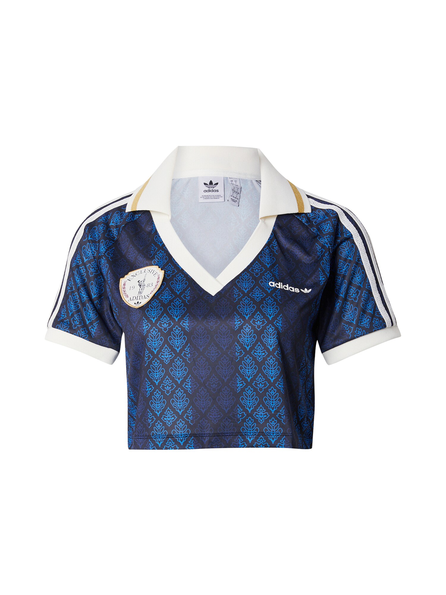 ADIDAS ORIGINALS Póló  tengerészkék / sötétkék / arany / fehér akciós termékkép 1