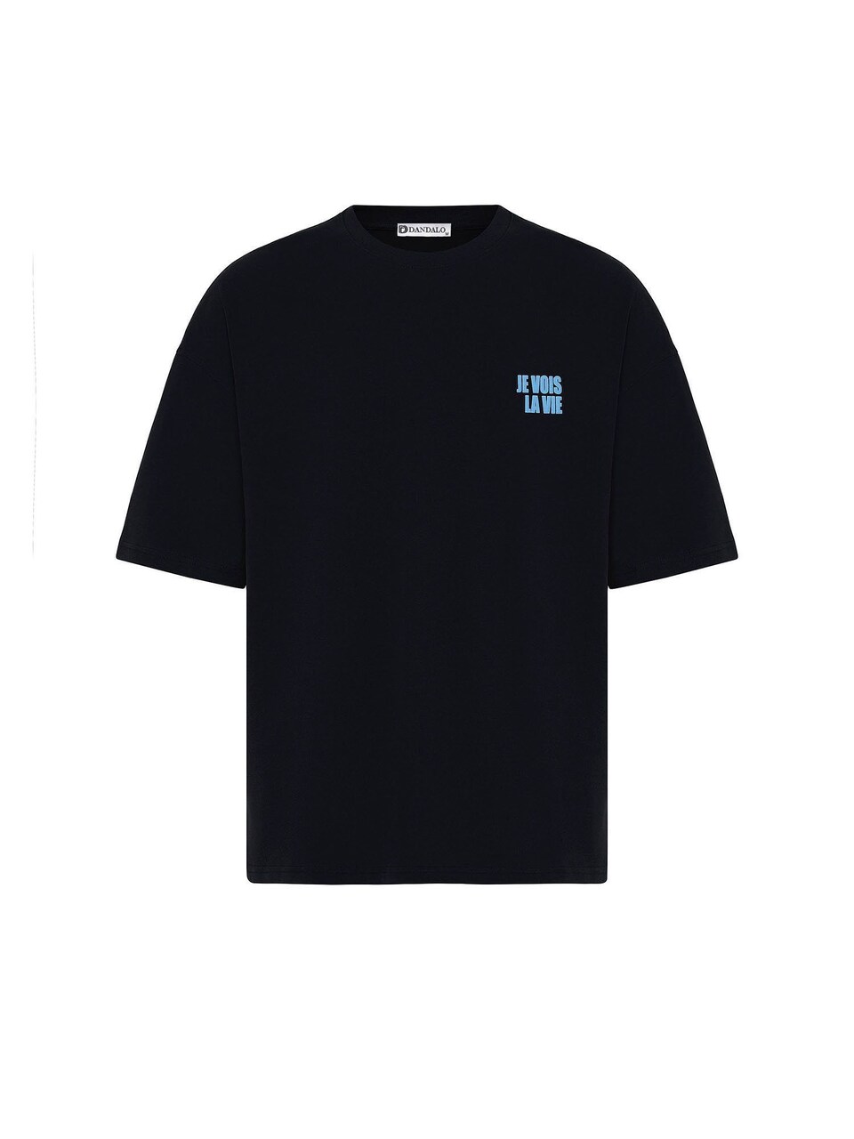 T-shirt azur / svart