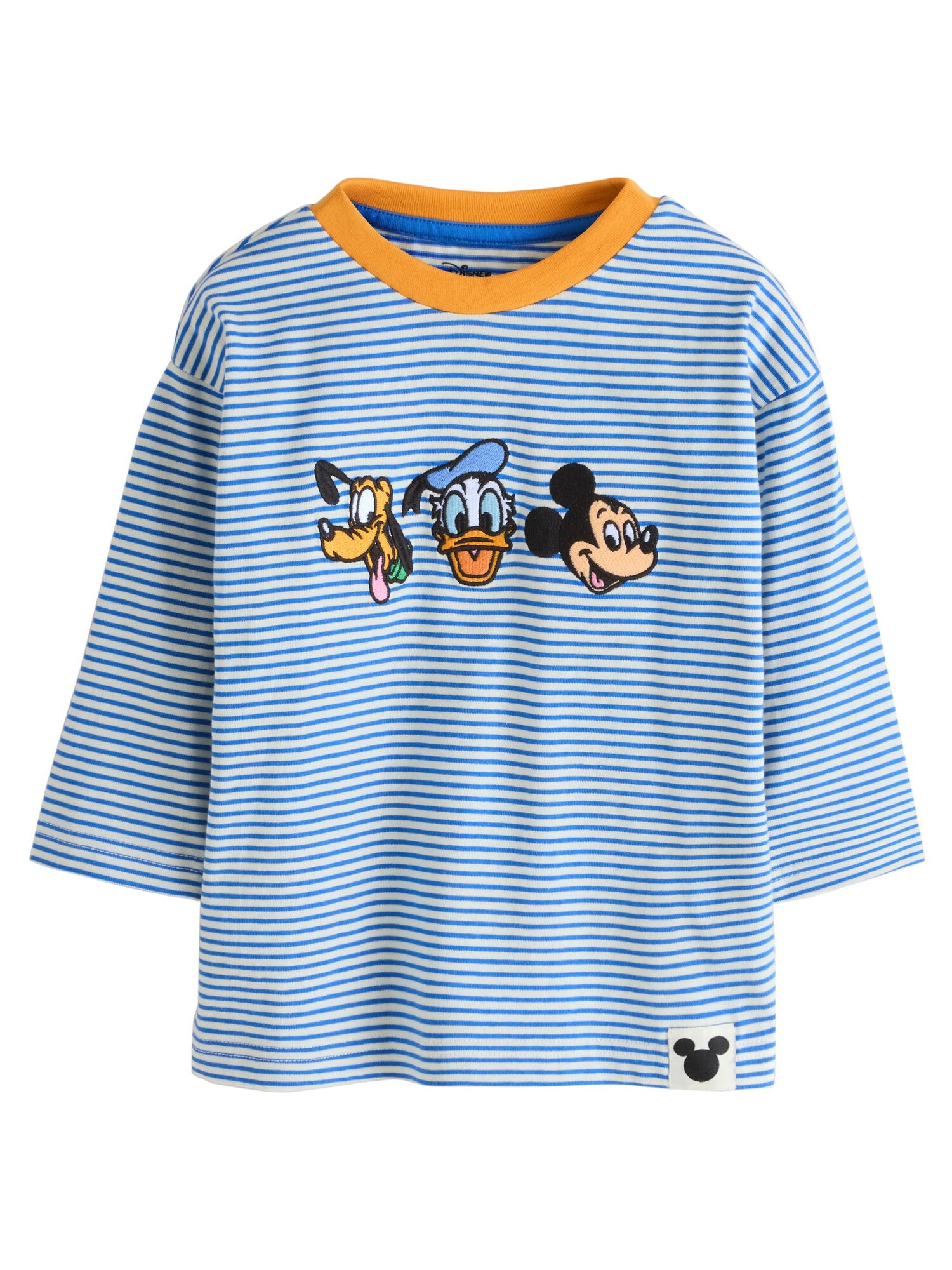 Next Tricou  albastru / portocaliu / negru / alb