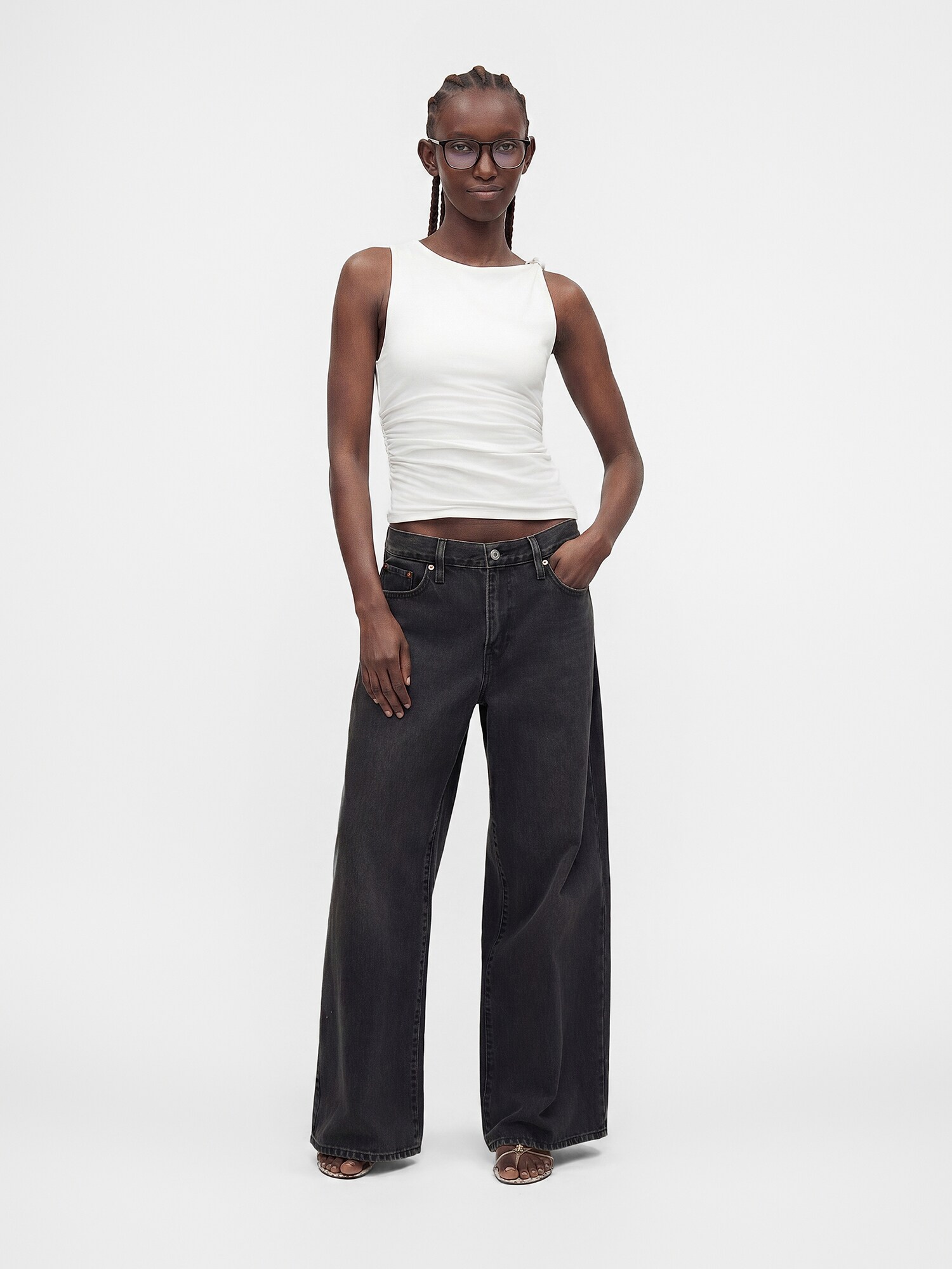 TOPSHOP Top 'MINDY'  biela (obrázok 5)