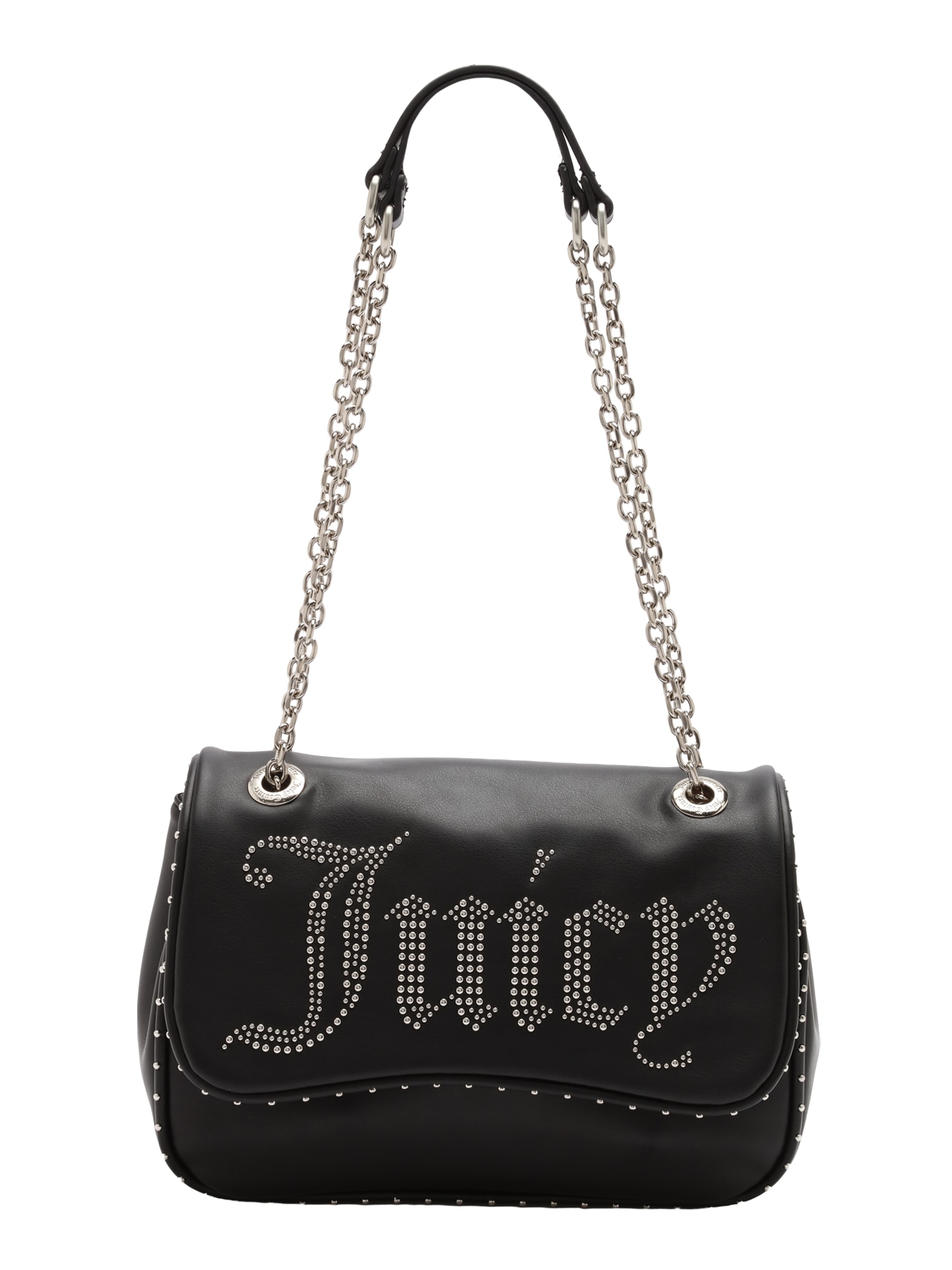 Juicy Couture Geantă de umăr KIMBERLY negru / argintiu