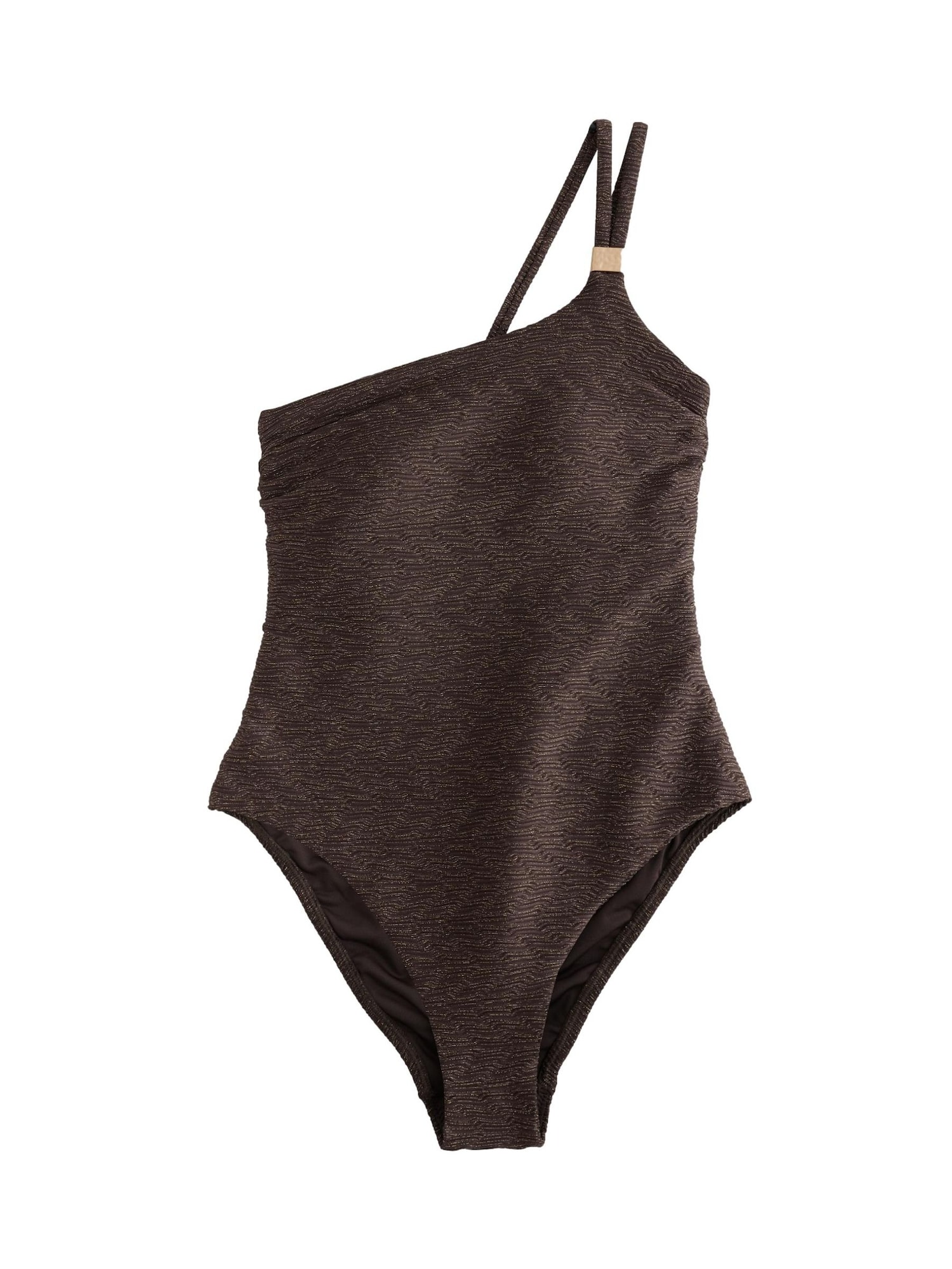 Mint Velvet Costum de baie modelator maro închis