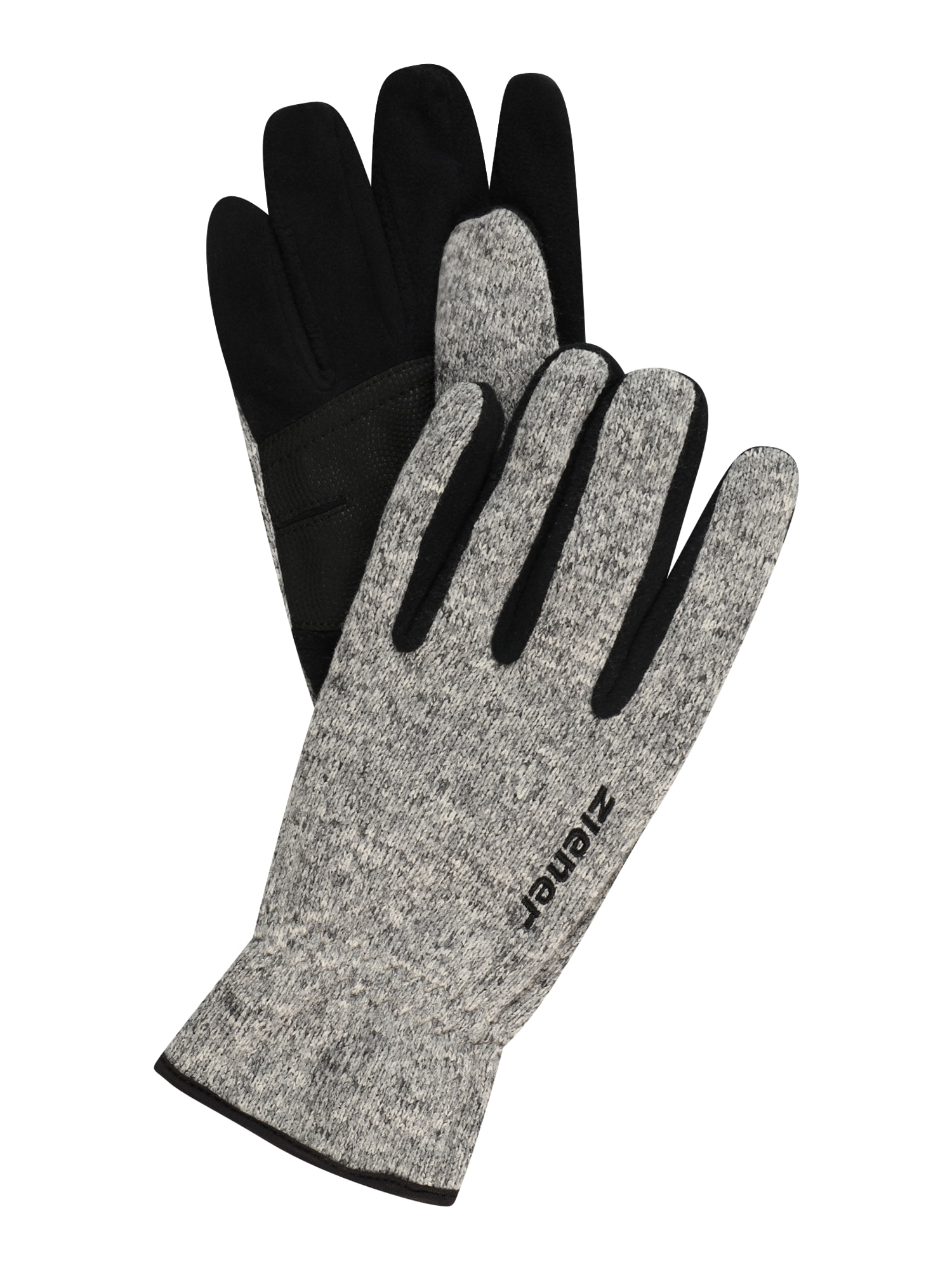 ZIENER Športové rukavice 'Imagio'  sivá melírovaná / čierna