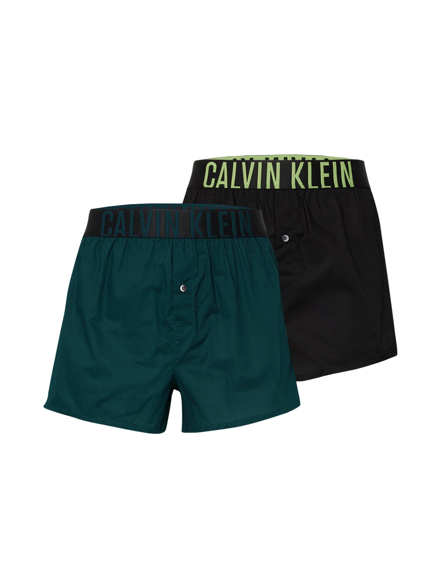 Calvin Klein Underwear Боксерки  смарагдово зелено / тръстиково зелено / черно