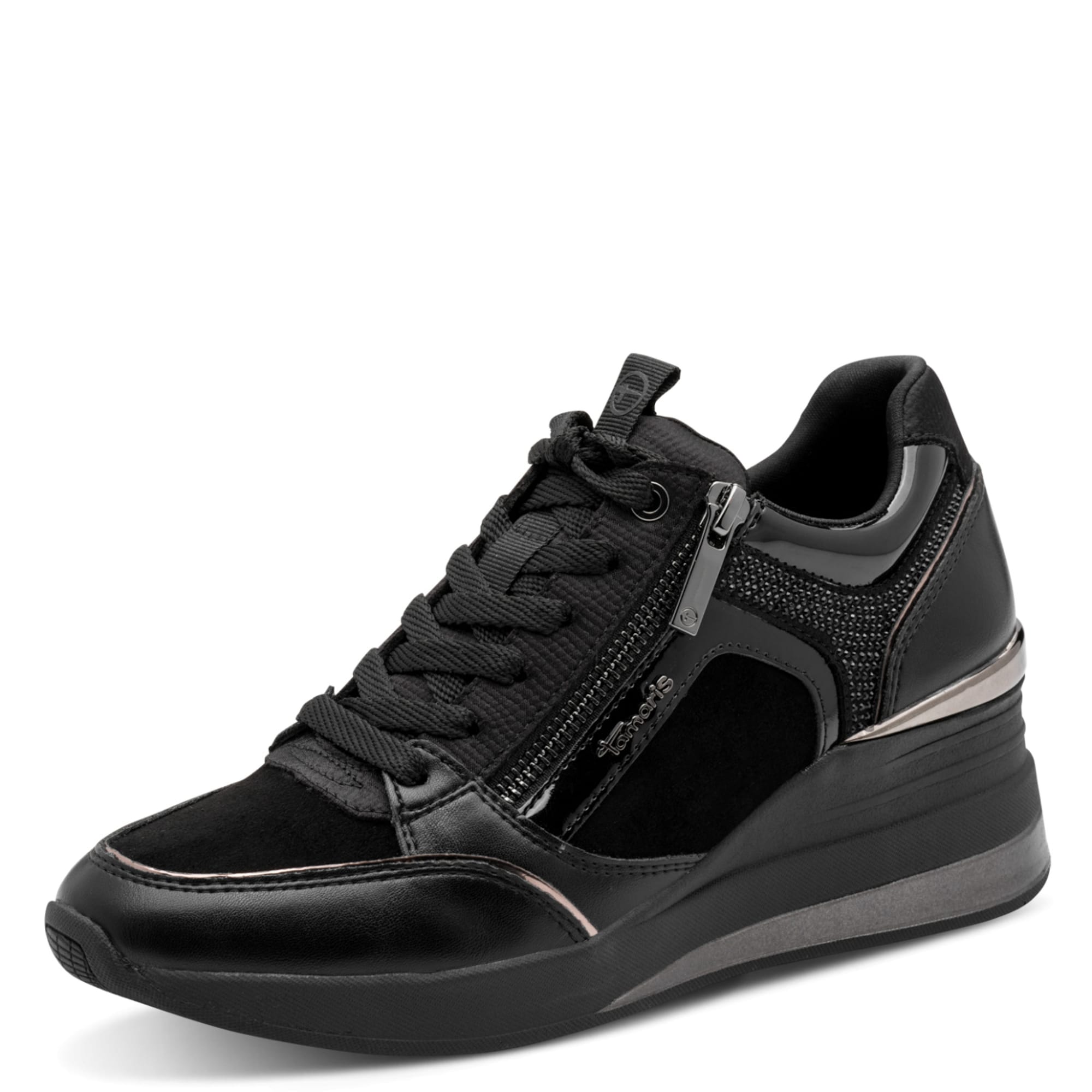 Tamaris Sneaker low auriu / negru
