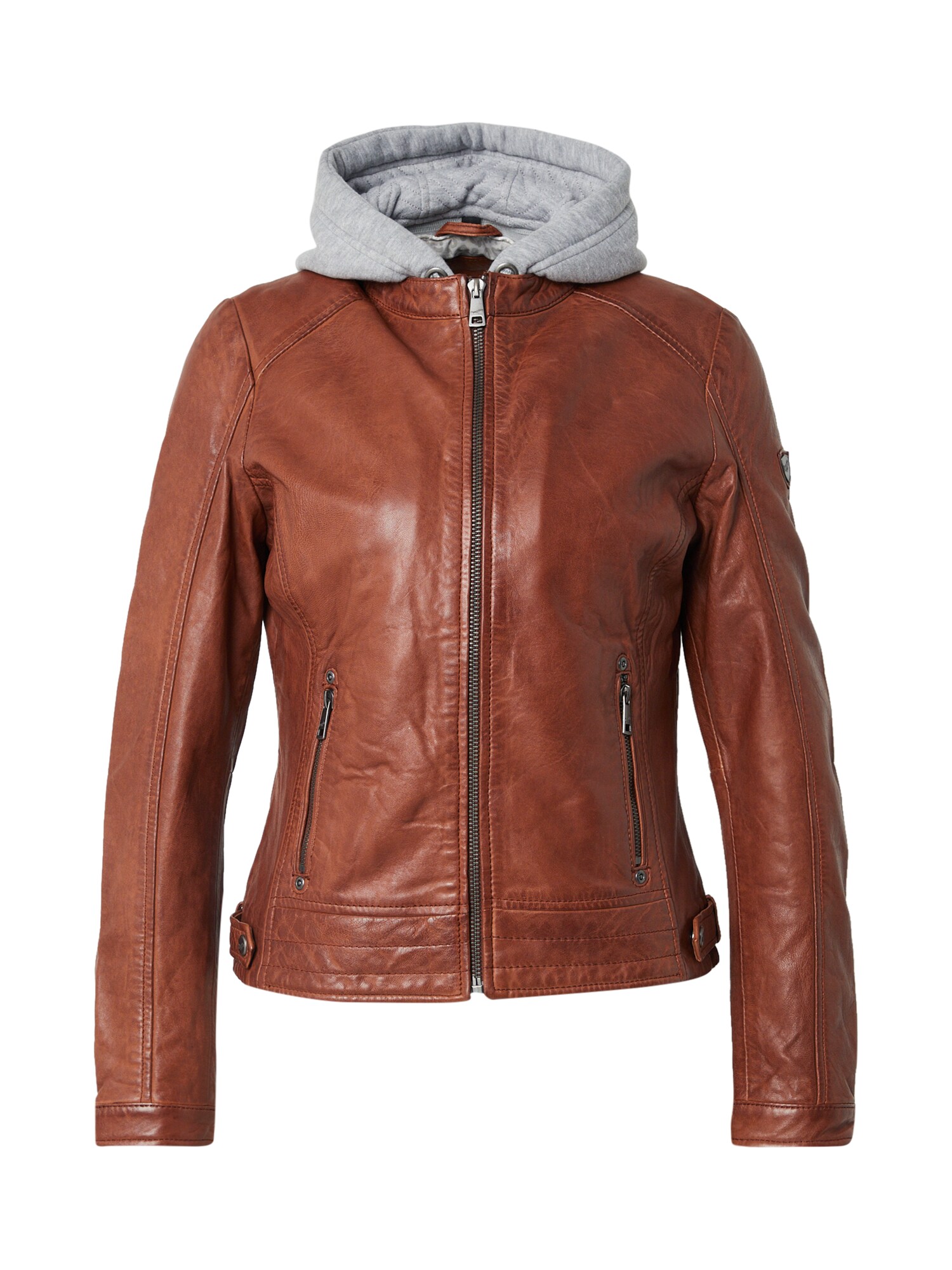 Mauritius Geacă de primăvară-toamnă Aleni  maro coniac / gri