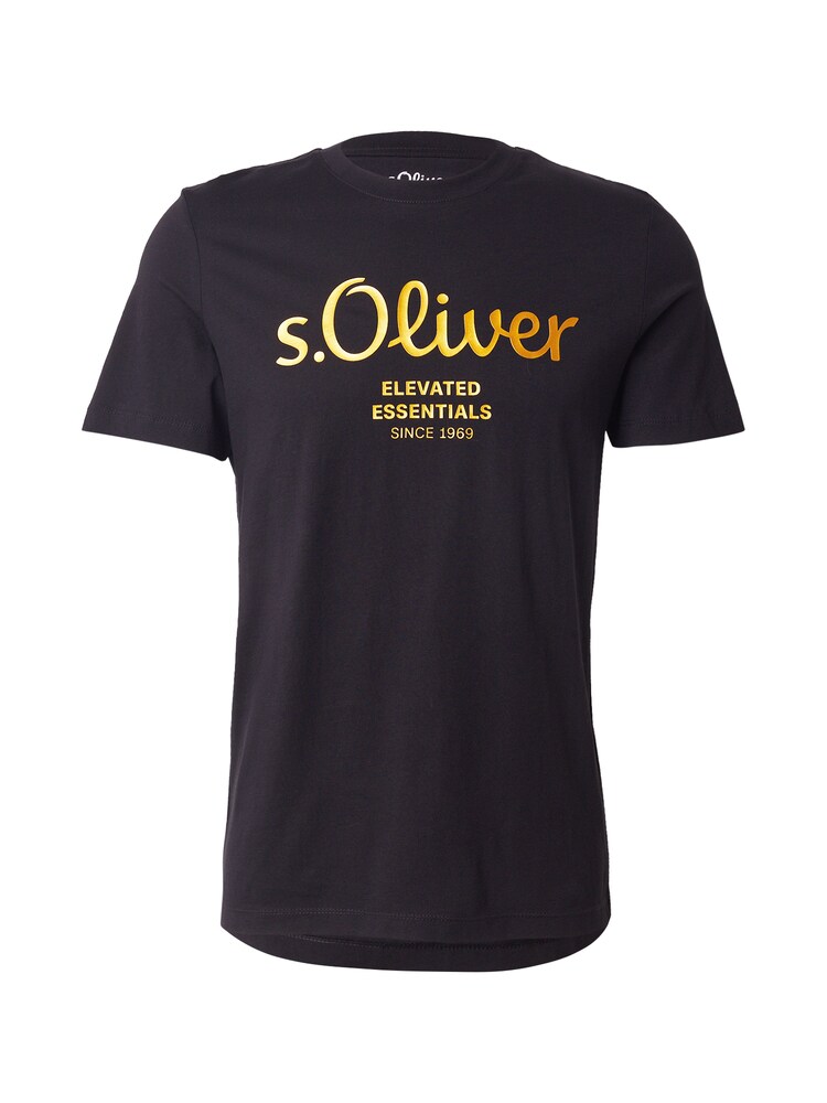 s.Oliver Shirt Herren Größe M gold / schwarz