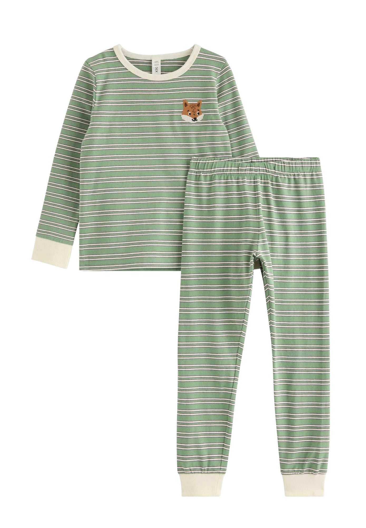 Lindex Pijamale crem / verde / mov închis