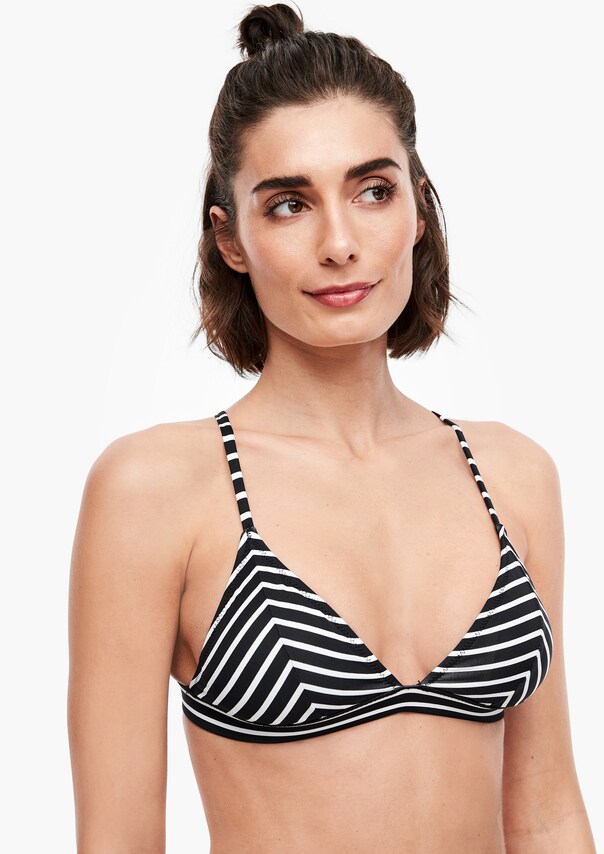 s.Oliver, Bikini felső, fekete & fehér, 4 kép a 5 közül