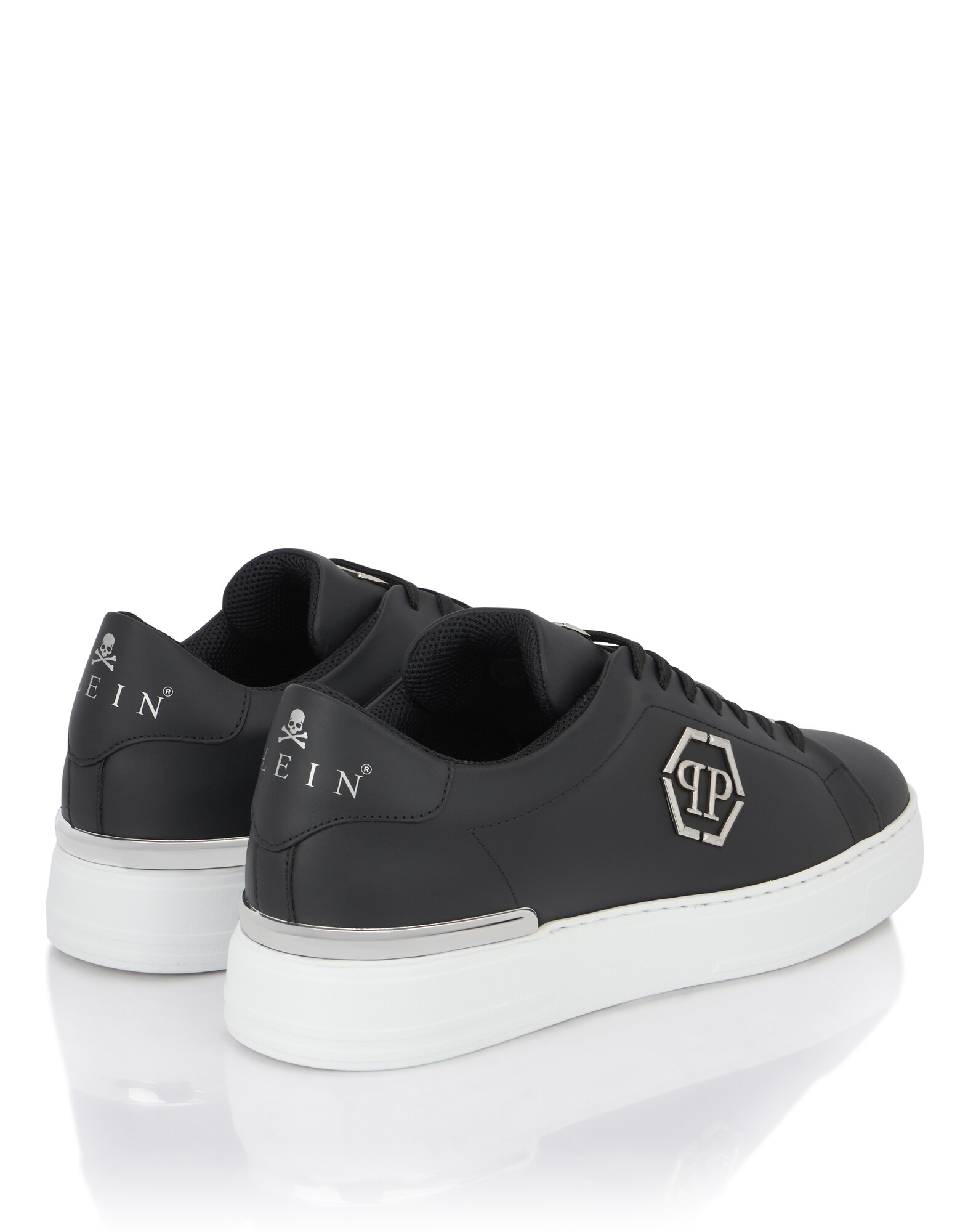 Philipp Plein Zapatillas deportivas bajas 'Hexagon' negro / plata – imagen 3