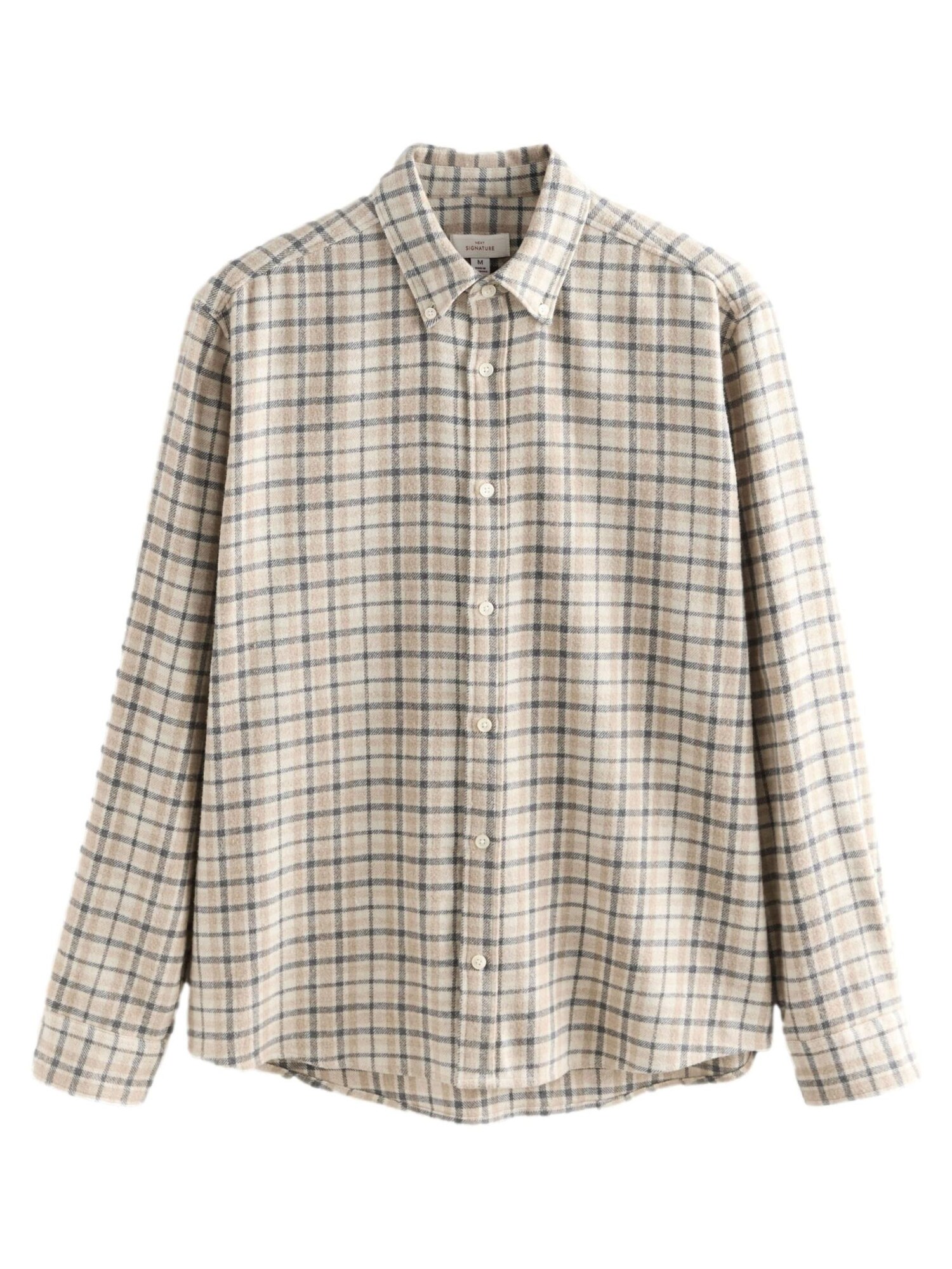 Next Cămașă  bej / ecru / gri metalic